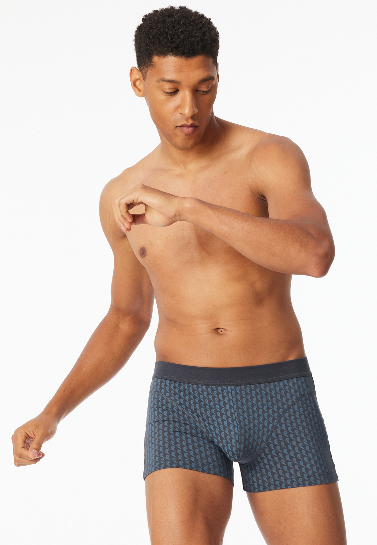 Shorts Organic Cotton gemustert graphit - Comfort Fit 10 Shorts Organic Cotton gemustert graphit - Comfort Fit 10 von Schiesser