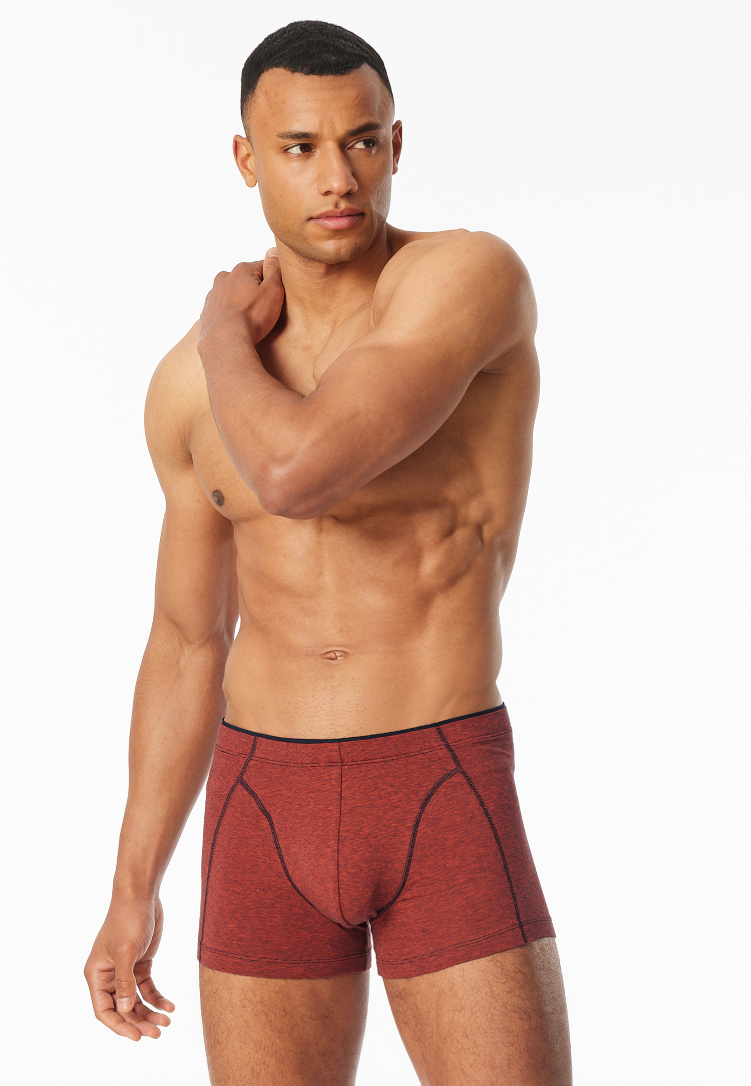 Shorts Organic Cotton gemustert hellrot - 95/5 6 Shorts Organic Cotton gemustert hellrot - 95/5 6 von Schiesser