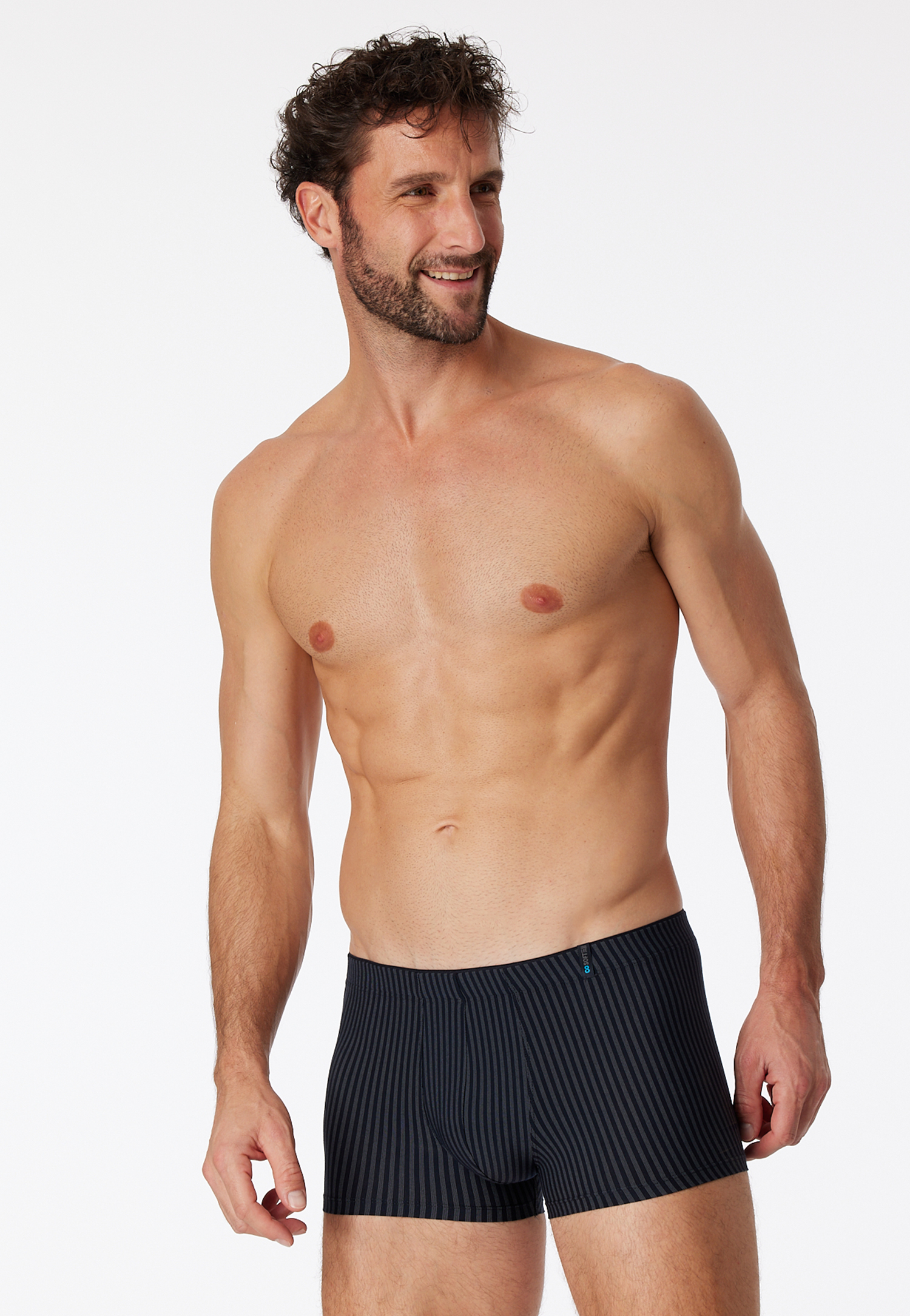 Shorts blauschwarz gestreift - Long Life Soft 4 Shorts blauschwarz gestreift - Long Life Soft 4 von Schiesser