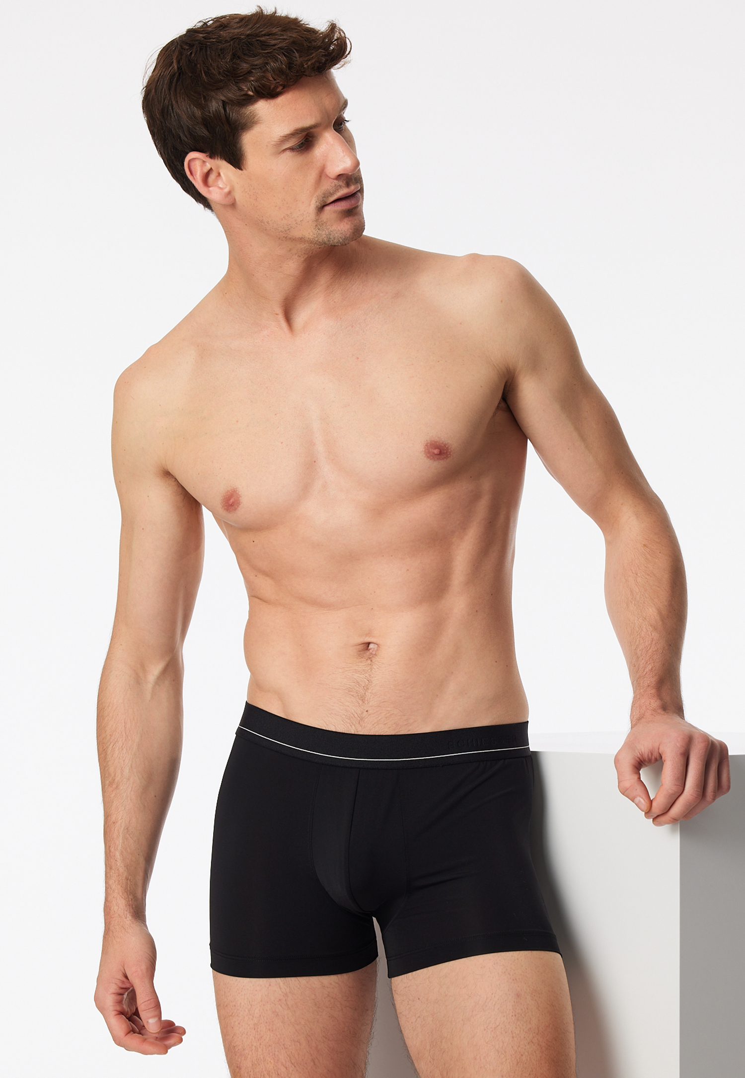 Shorts schwarz - Pure Micro 4 von Schiesser