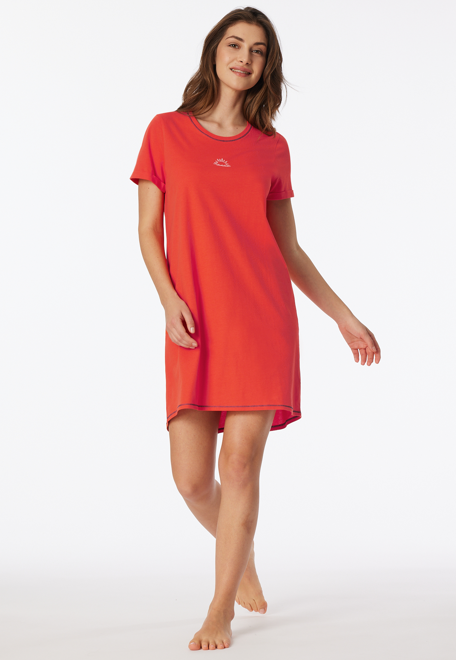 Sleepshirt kurzarm Print hellrot - Casual Essentials 38 Sleepshirt kurzarm Print hellrot - Casual Essentials 38 von Schiesser
