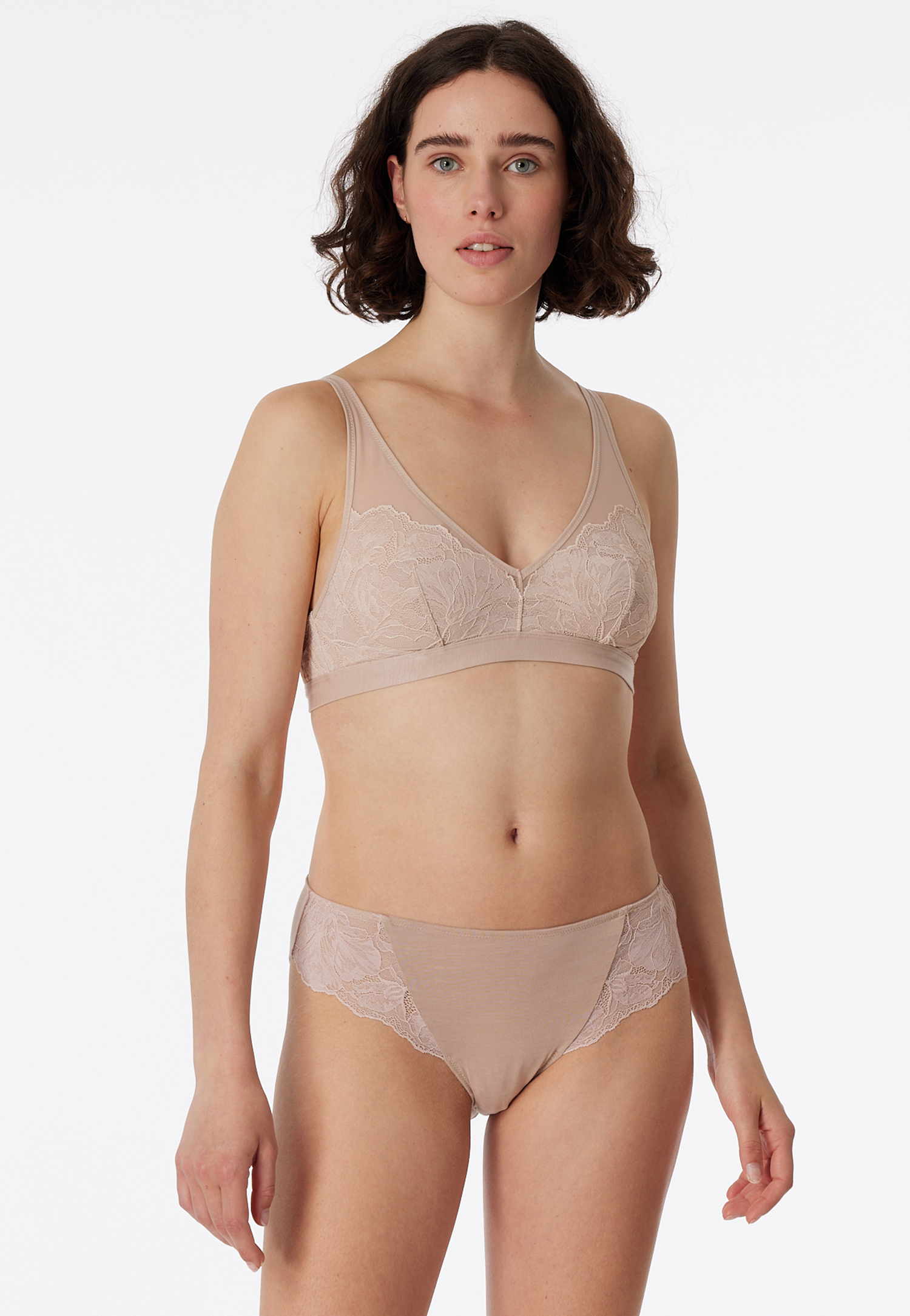 Slip Spitze beige - Modal & Lace 46 von Schiesser