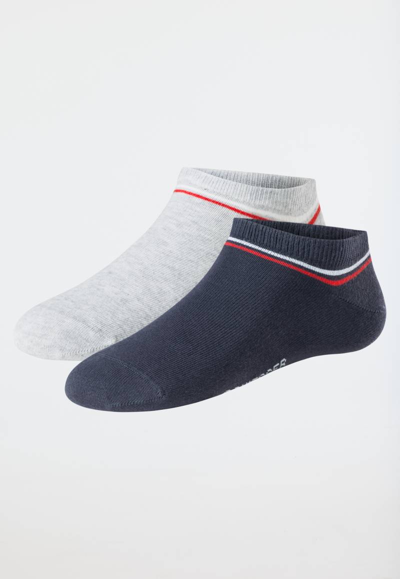 Sneakersocken Stay Fresh 2er-Pack grau - Fashion 43/46 von Schiesser