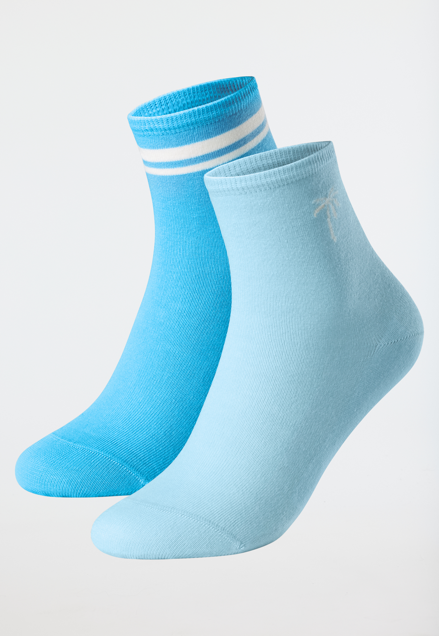 Socken 2er-Pack Stay Fresh medium Schaft blau - Fashion 35/38 von Schiesser