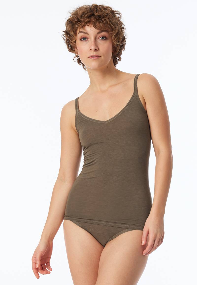 Spaghetti-Top taupe - Personal Fit L von Schiesser