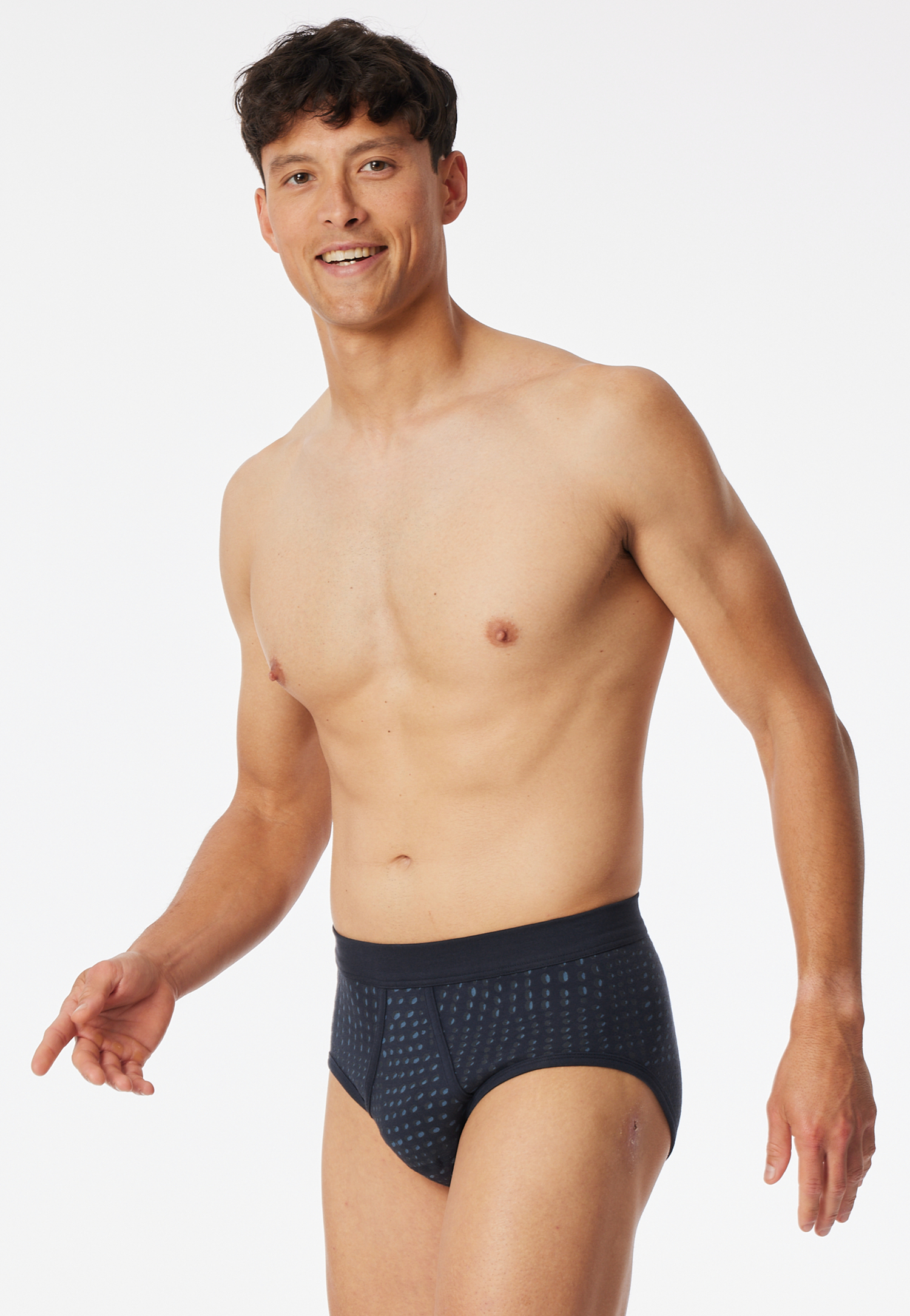 Sportslip mit Eingriff graphit gemustert - Fine Interlock 9 Sportslip mit Eingriff graphit gemustert - Fine Interlock 9 von Schiesser