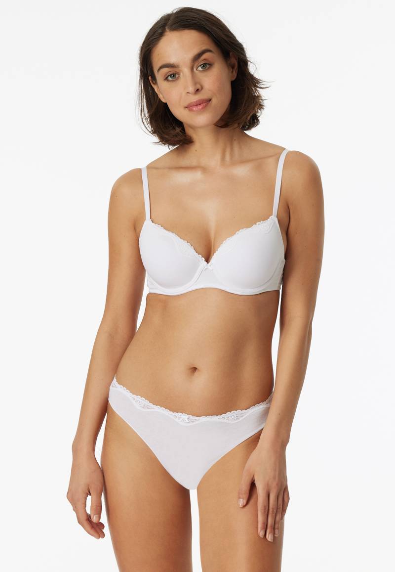 Tai Slip Spitze weiß - Pure Cotton 40 von Schiesser