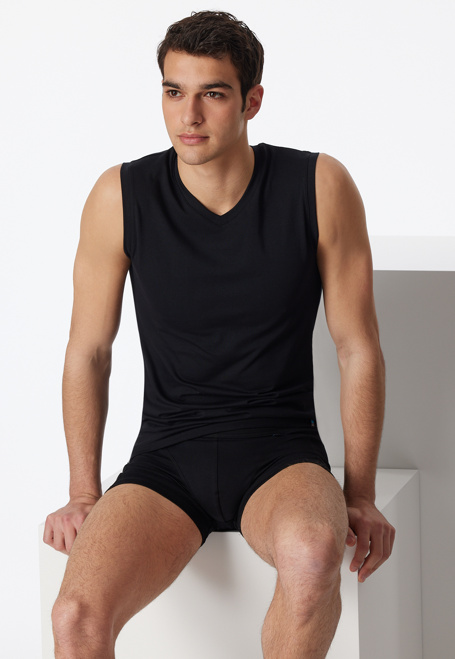 Tank Top schwarz - Long Life Cotton 4 Tank Top schwarz - Long Life Cotton 4 von Schiesser