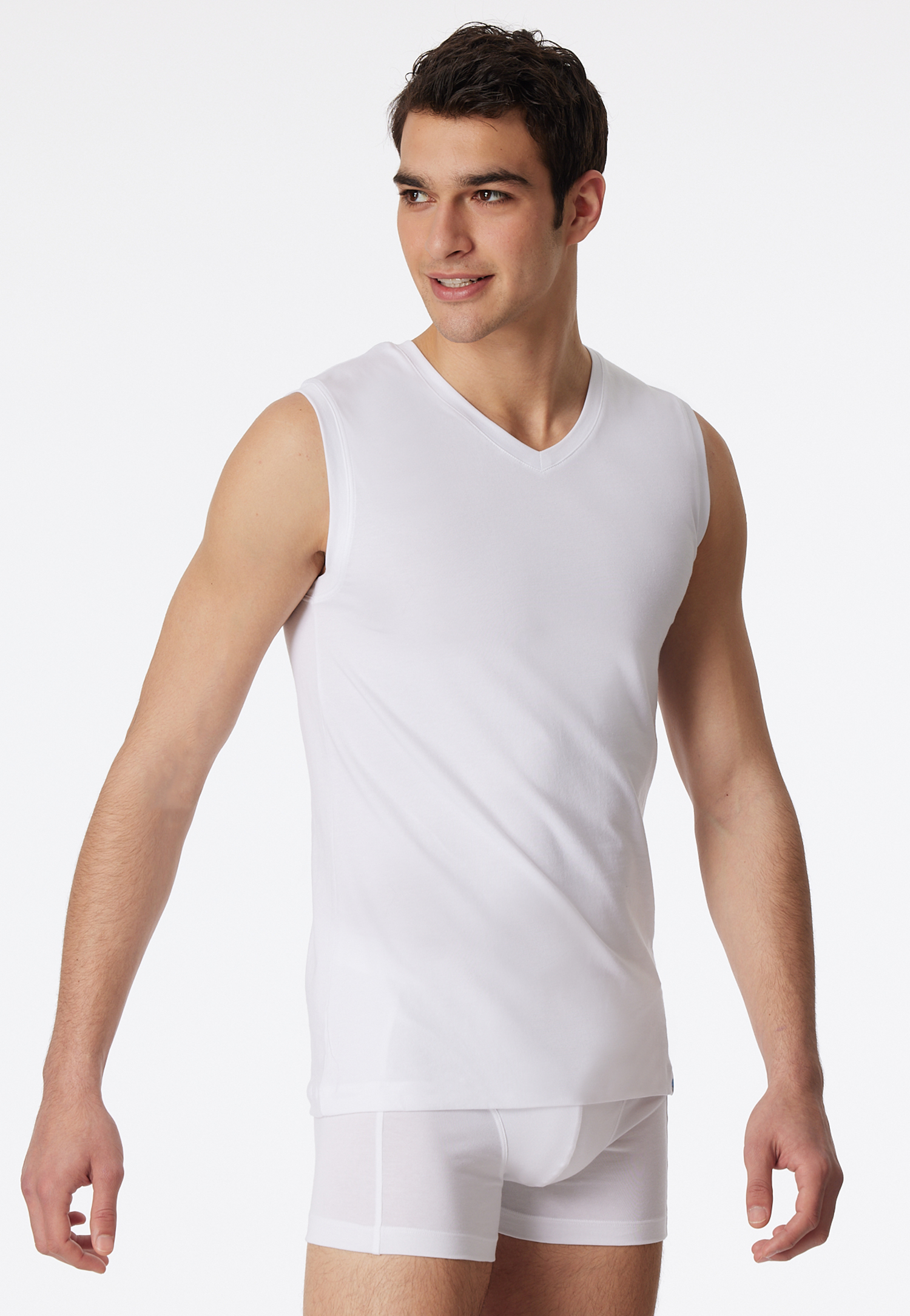 Tank Top weiß - Long Life Cotton 5 von Schiesser