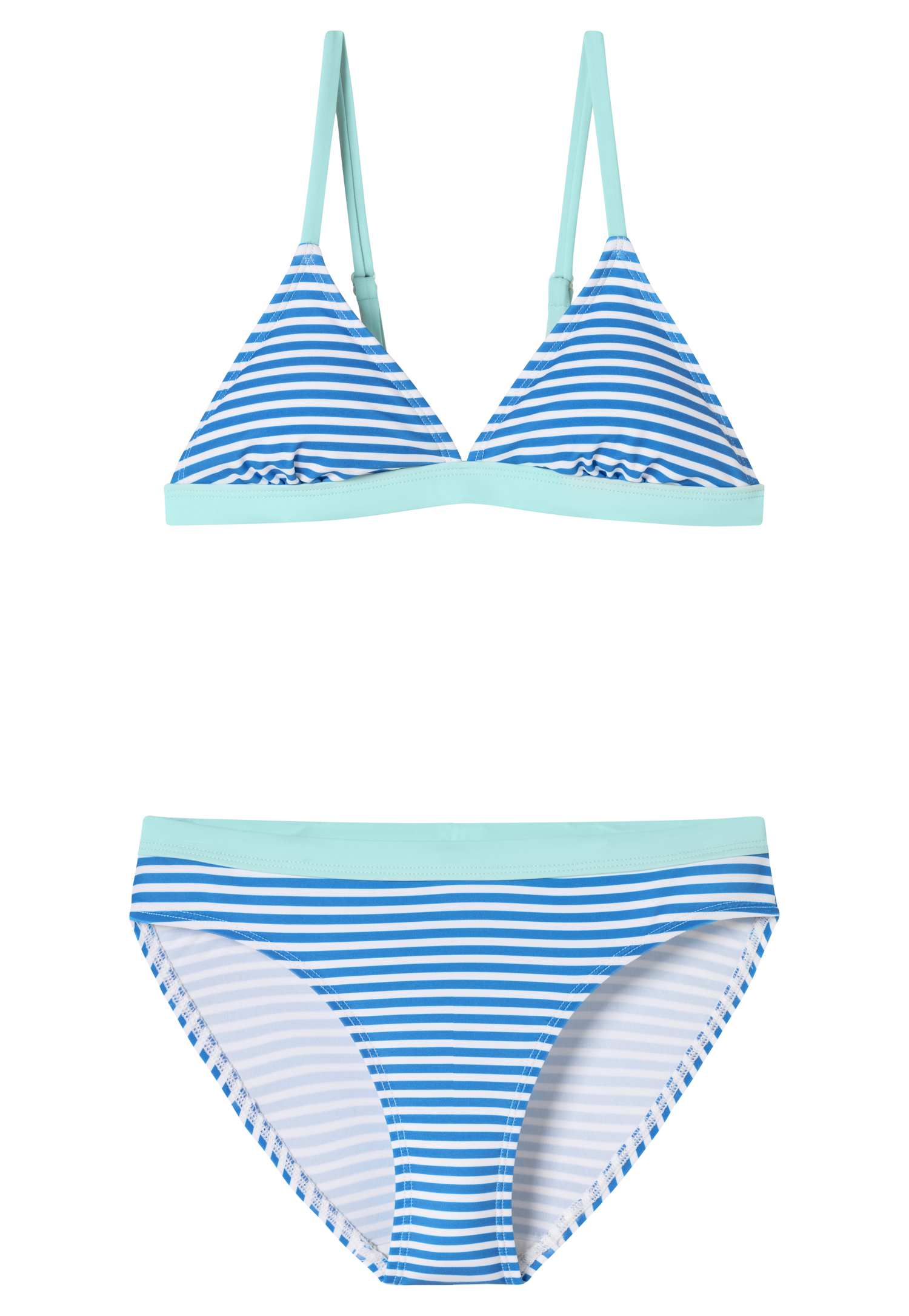 Triangel-Bikini Set Wirkware LSF40+ recycelt Streifen aquarium - Aqua 176 von Schiesser