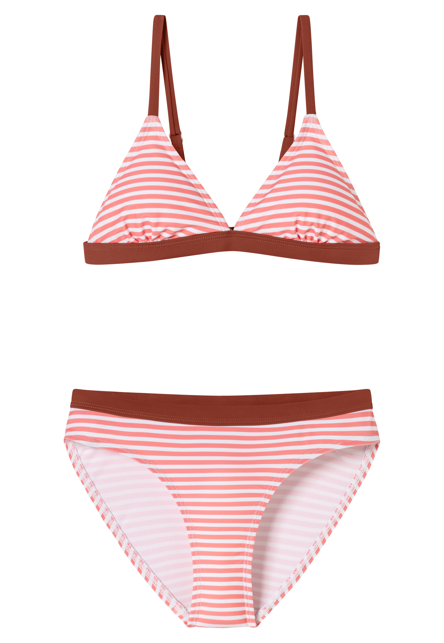 Triangel-Bikini Set Wirkware LSF40+ recycelt Streifen pink - Aqua 140 von Schiesser