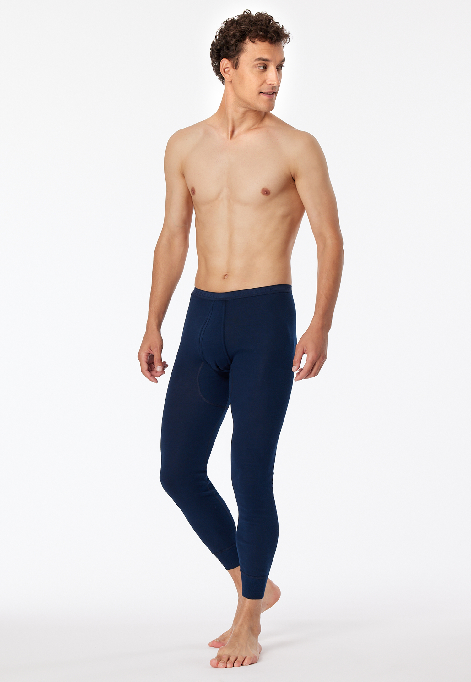 Unterhose lang mit Eingriff nachtblau - Original Feinripp 5 Unterhose lang mit Eingriff nachtblau - Original Feinripp 5 von Schiesser