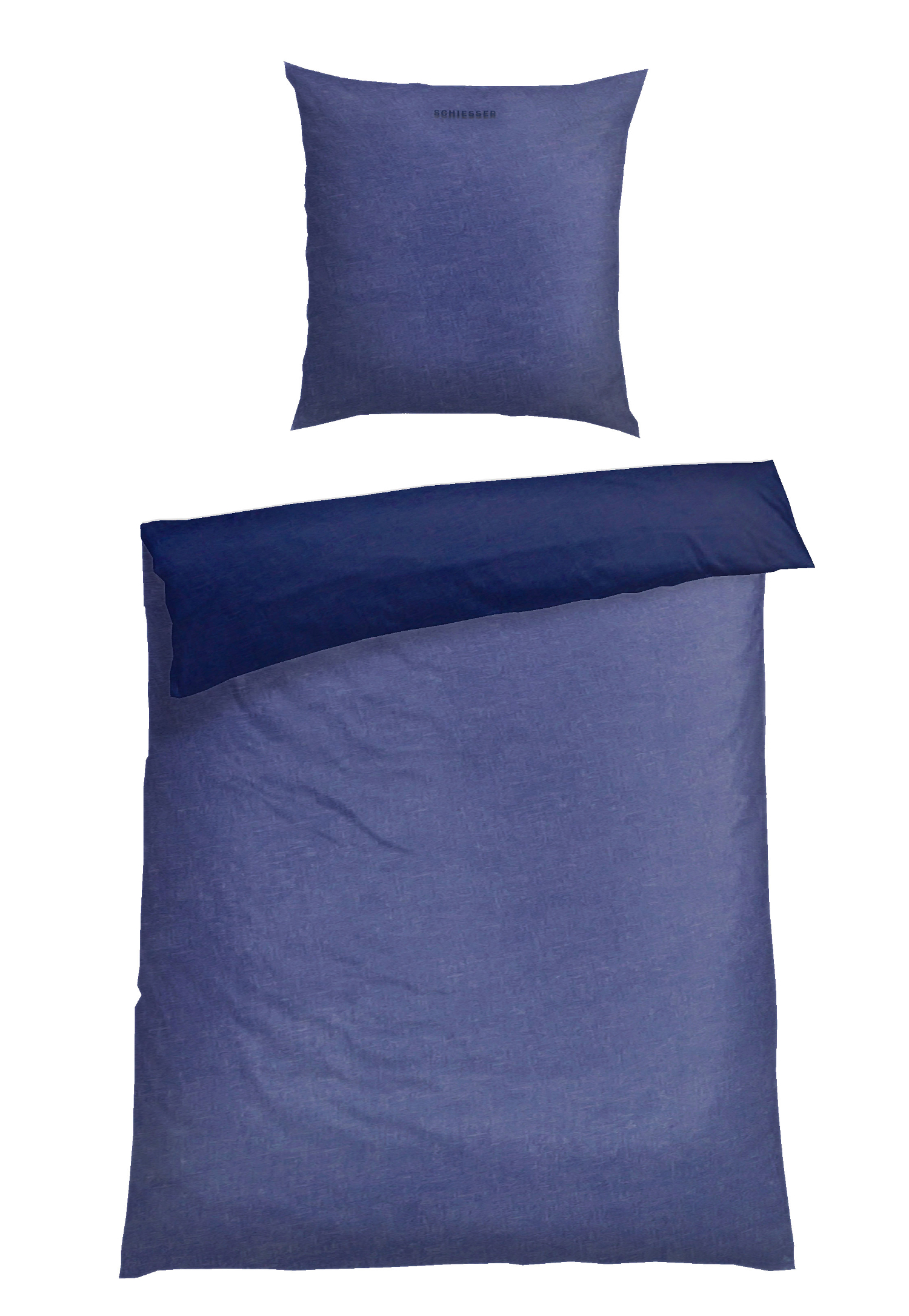 Wende-Bettwäsche 2-teilig Feinbiber blau - SCHIESSER Home 135*200 Wende-Bettwäsche 2-teilig Feinbiber blau - SCHIESSER Home 135*200 von Schiesser