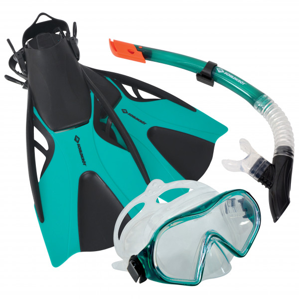 Schildkröt Fun Sports - Schnorchel Set Cayman - Strandspielzeug Gr 43-47 - L/XL turquoise von Schildkröt Fun Sports