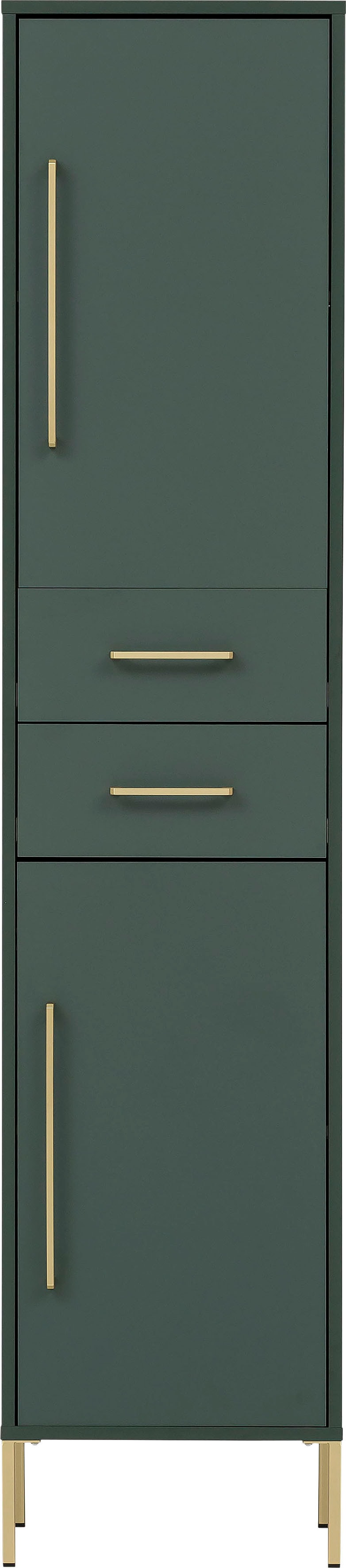 welltime Hochschrank »Kent mit goldfarbenen Griffen«, Breite 40,5 cm, made in Germany welltime Hochschrank »Kent mit goldfarbenen Griffen«, Breite 40,5 cm, made in Germany von welltime