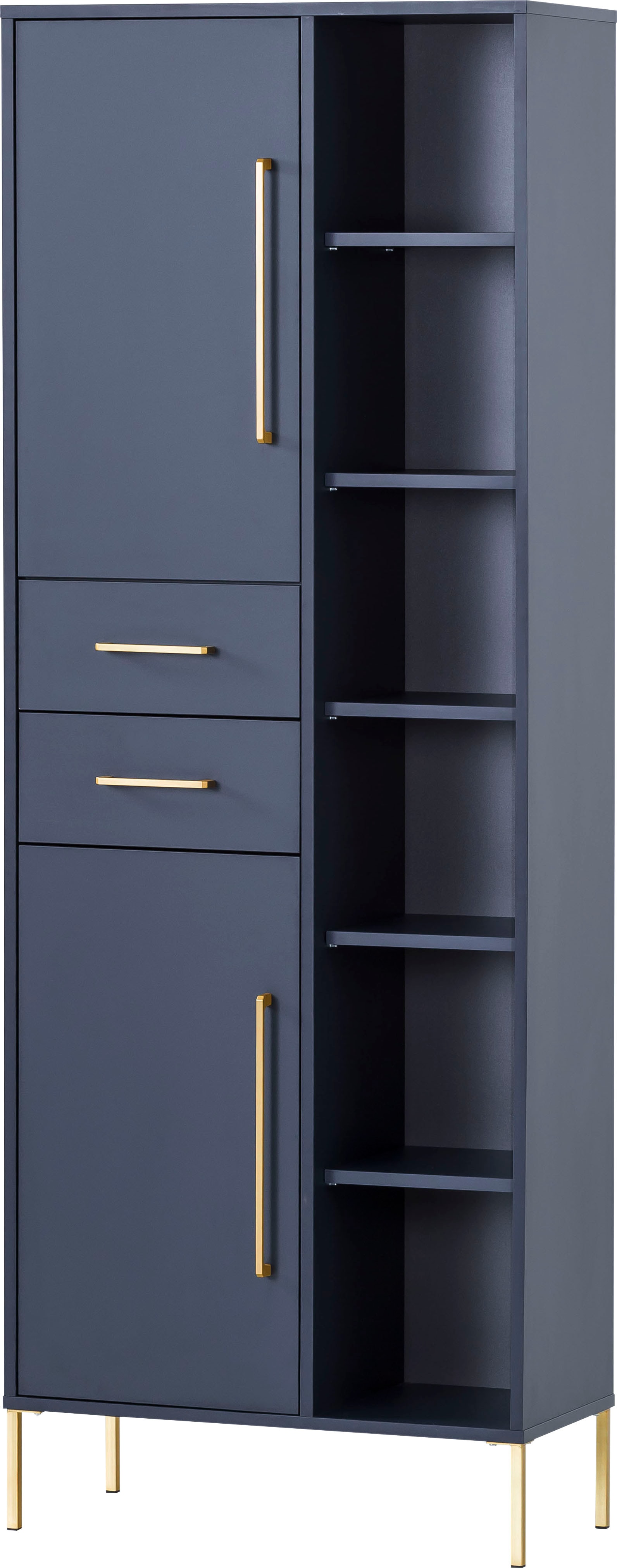 welltime Hochschrank »Kent mit goldfarbenen Griffen«, Breite 67,1 cm, made in Germany welltime Hochschrank »Kent mit goldfarbenen Griffen«, Breite 67,1 cm, made in Germany von welltime