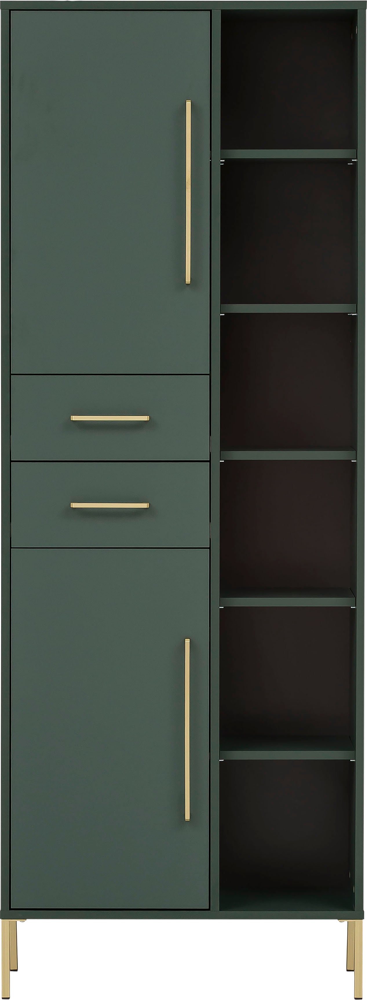 welltime Hochschrank »Kent mit goldfarbenen Griffen«, Breite 67,1 cm, made in Germany welltime Hochschrank »Kent mit goldfarbenen Griffen«, Breite 67,1 cm, made in Germany von welltime
