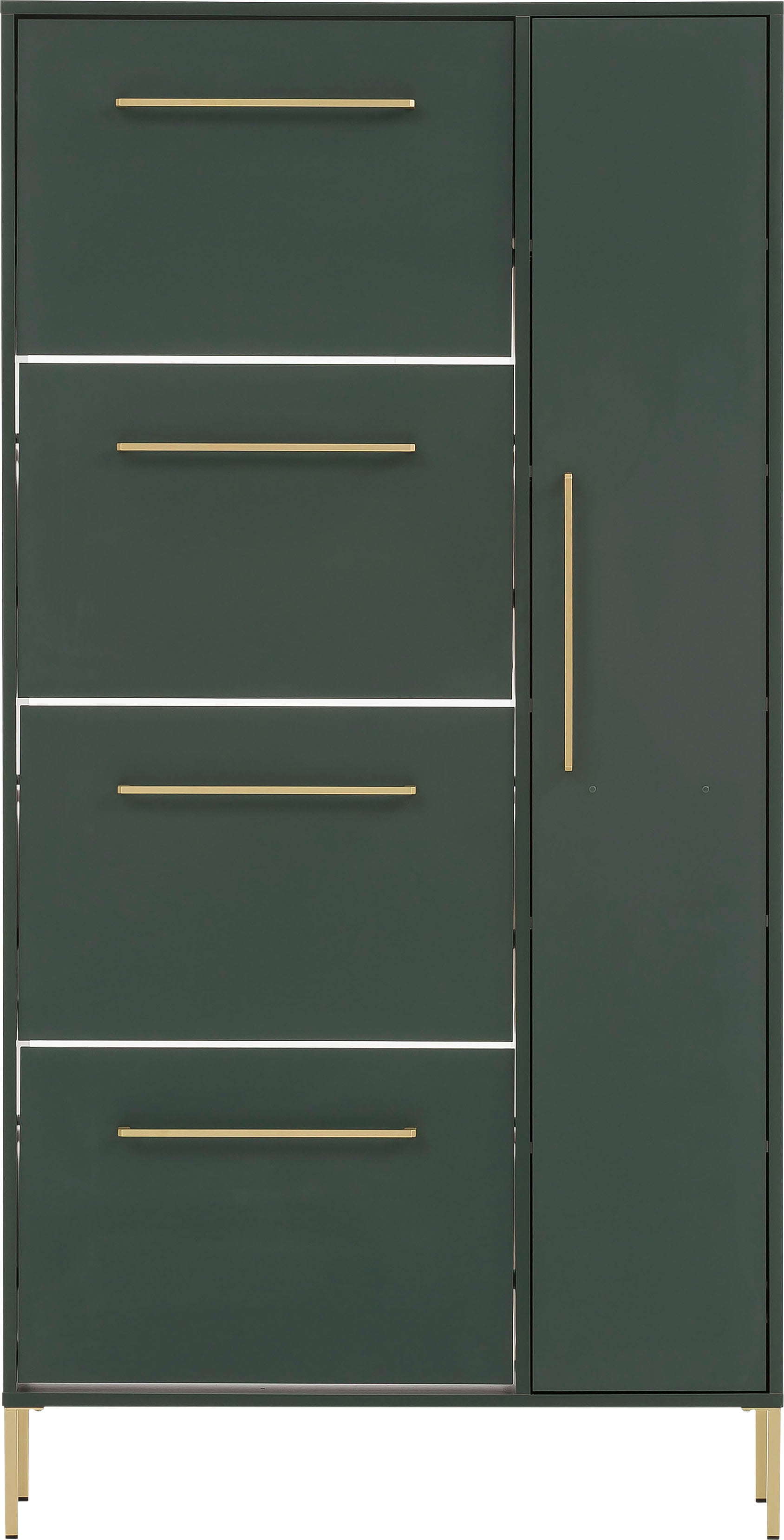 welltime Schuhschrank »Kent mit goldfarbenen Griffen«, Breite 88,4 cm, made in Germany welltime Schuhschrank »Kent mit goldfarbenen Griffen«, Breite 88,4 cm, made in Germany von welltime