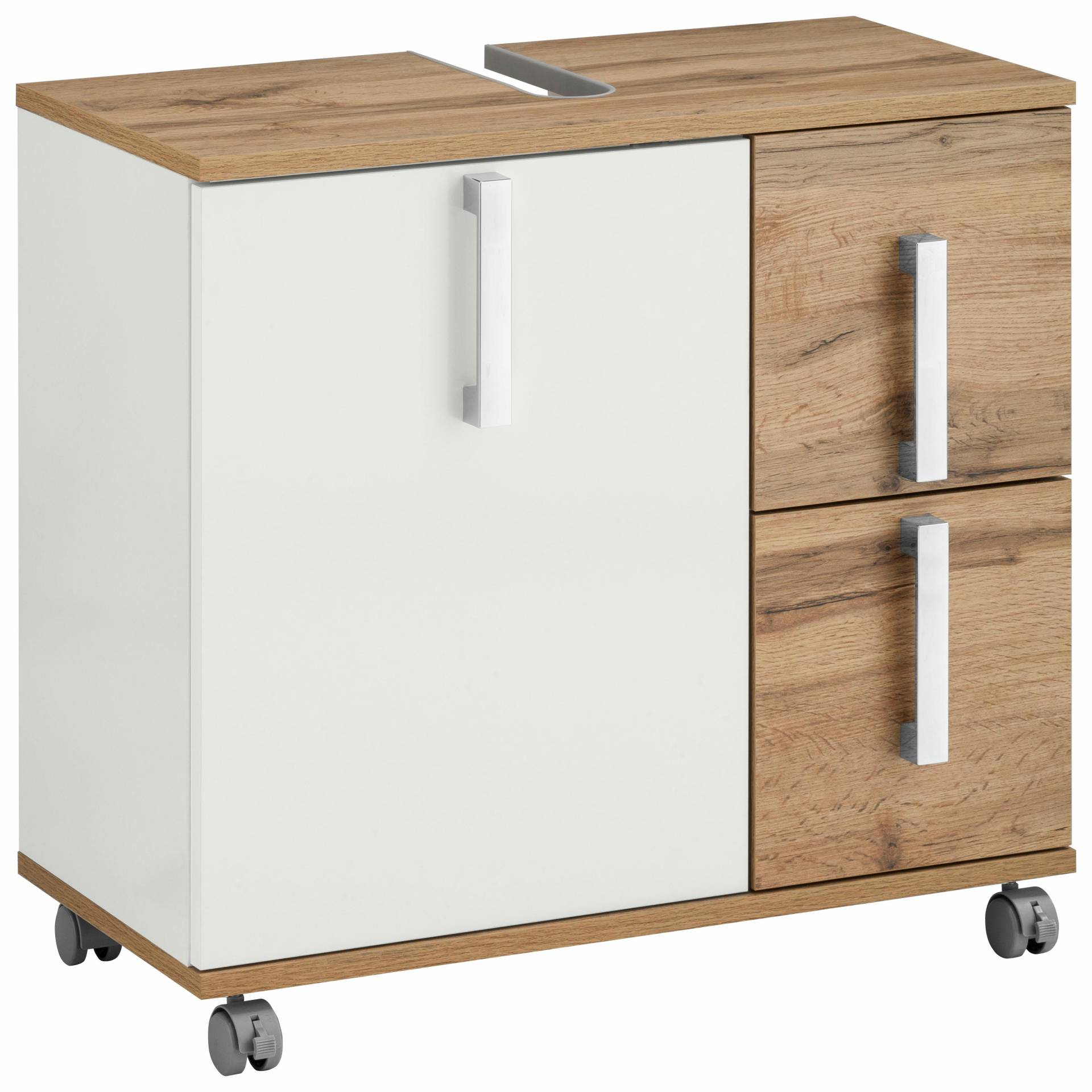 Schildmeyer Waschbeckenunterschrank »Kampen made in Germany«, Höhe 60 cm, mit Metallgriffen, Tür mit Soft-Close, 2 Schubladen Schildmeyer Waschbeckenunterschrank »Kampen made in Germany«, Höhe 60 cm, mit Metallgriffen, Tür mit Soft-Close, 2 Schubladen von Schildmeyer