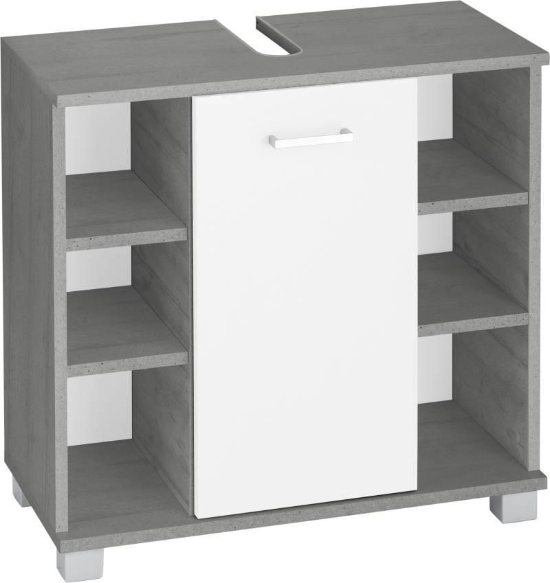 Schildmeyer Waschbeckenunterschrank »Mobes, Made in Germany«, Breite/Höhe: 65,1/62,4 cm, Badschrank mit Tür und Regalfächern von Schildmeyer