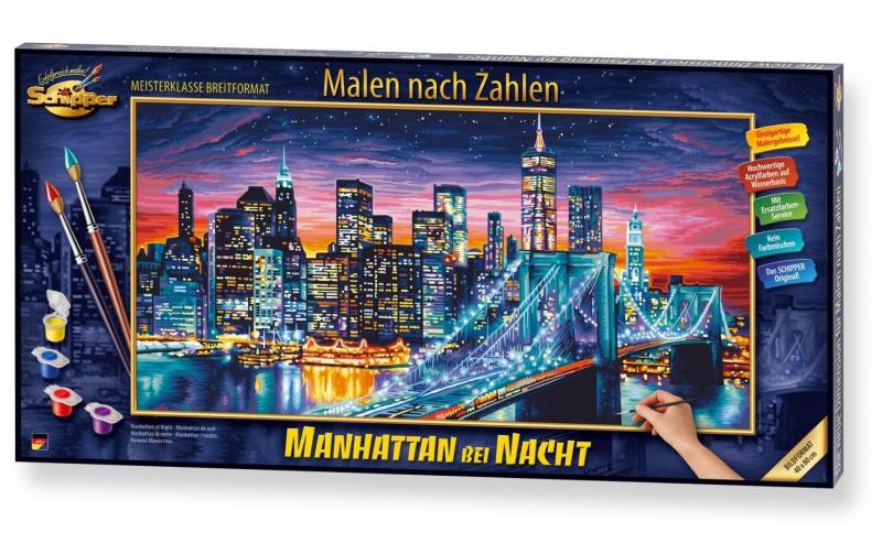 Schipper Malen nach Zahlen »Manhattan bei Nacht« von Schipper