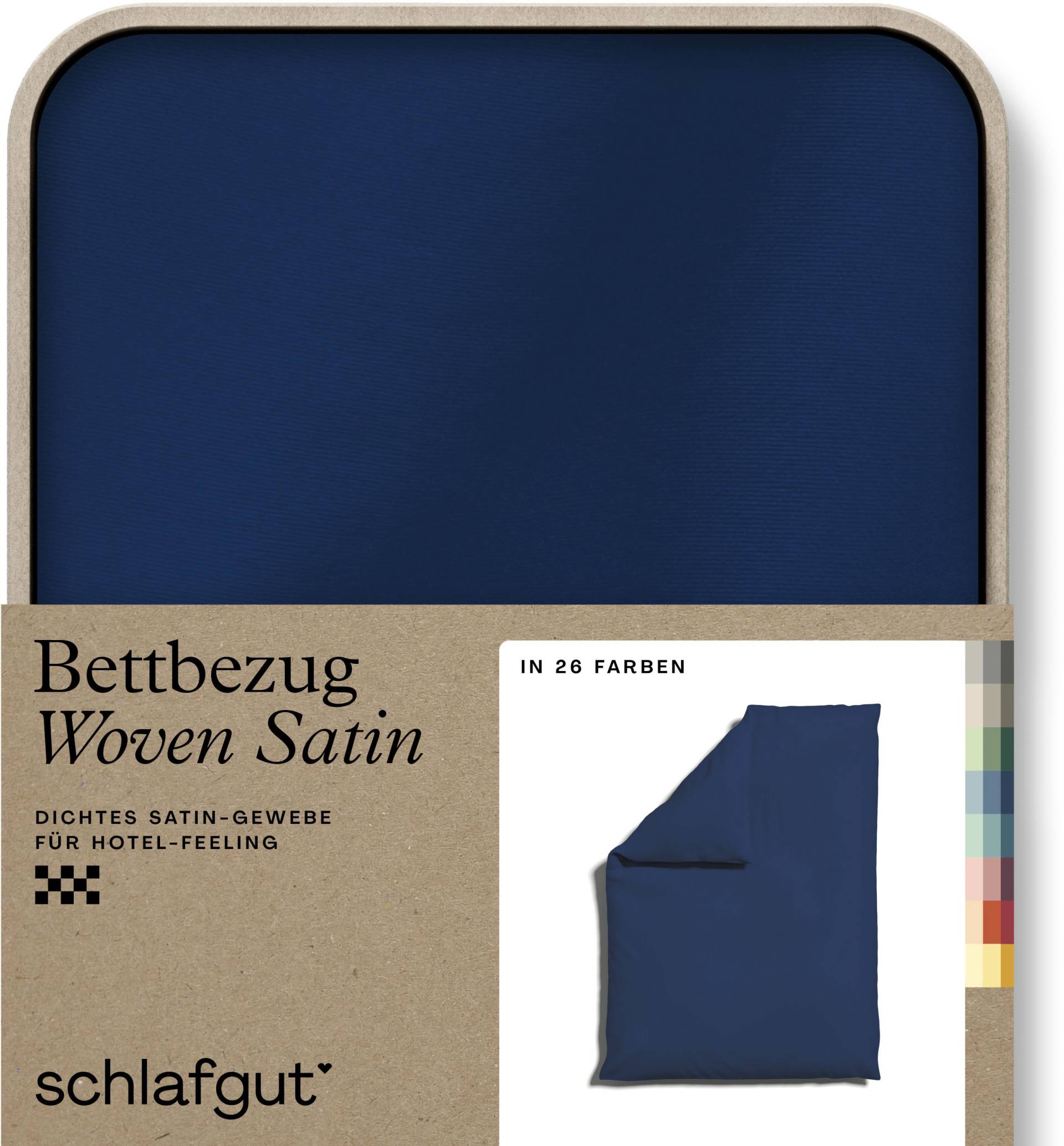 Schlafgut Bettbezug »Woven Satin«, (1 St.), besonders dicht gewebt, Mix & Match: passender Kissenbezug erhältlich von Schlafgut