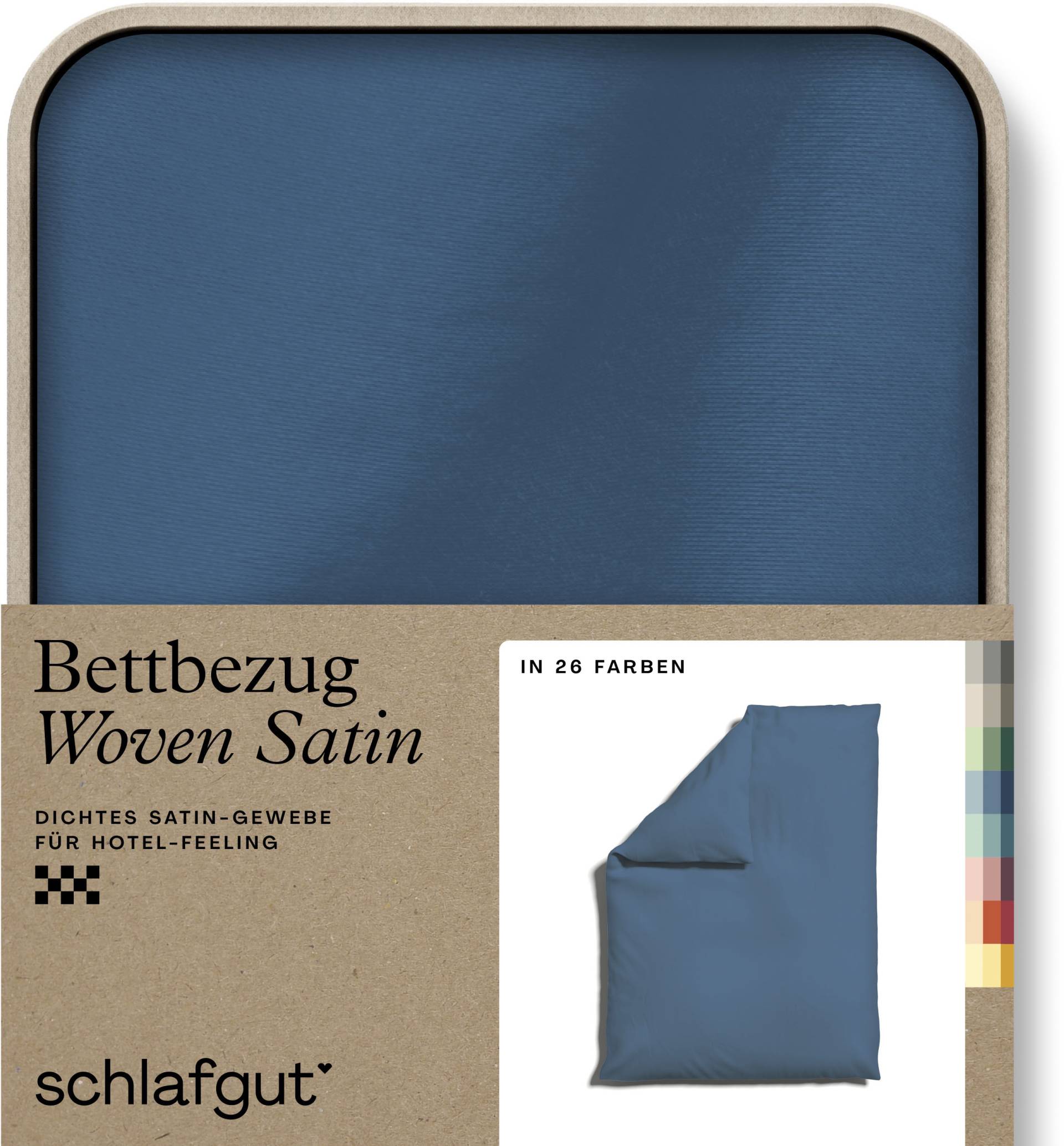 Schlafgut Bettbezug »Woven Satin«, (1 St.), besonders dicht gewebt, Mix & Match: passender Kissenbezug erhältlich von Schlafgut