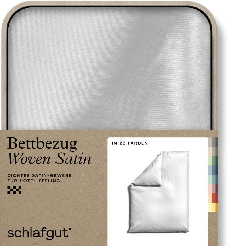 Schlafgut Bettbezug »Woven Satin«, (1 St.), besonders dicht gewebt, Mix & Match: passender Kissenbezug erhältlich von Schlafgut