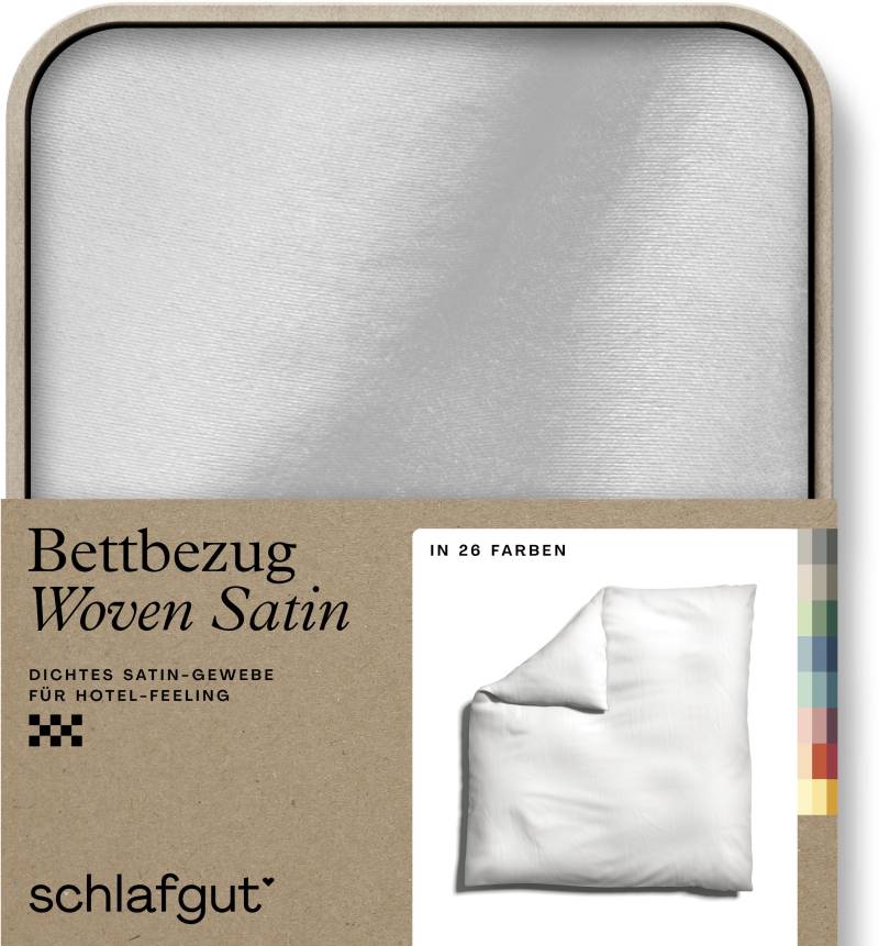 Schlafgut Bettbezug »Woven Satin«, (1 St.), besonders dicht gewebt, Mix & Match: passender Kissenbezug erhältlich von Schlafgut