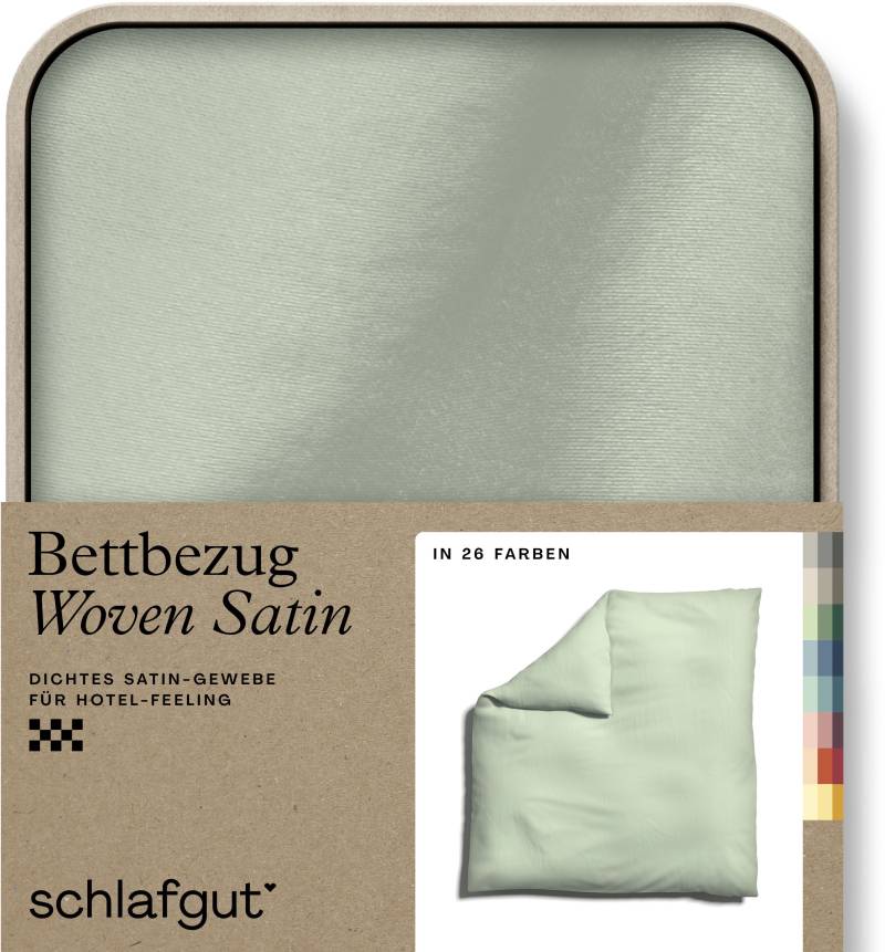 Schlafgut Bettbezug »Woven Satin«, (1 St.), besonders dicht gewebt, Mix & Match: passender Kissenbezug erhältlich von Schlafgut