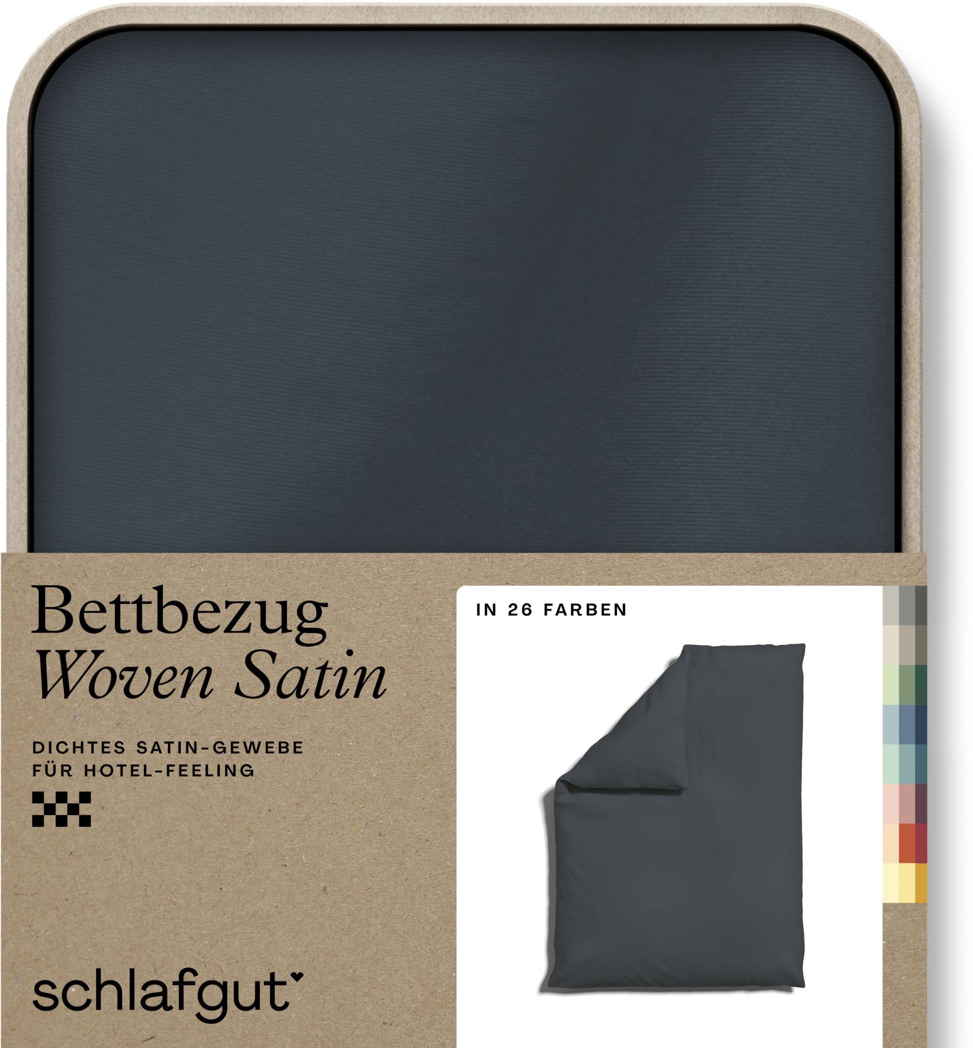 Schlafgut Bettbezug »Woven Satin«, (1 St.), besonders dicht gewebt, Mix & Match: passender Kissenbezug erhältlich von Schlafgut