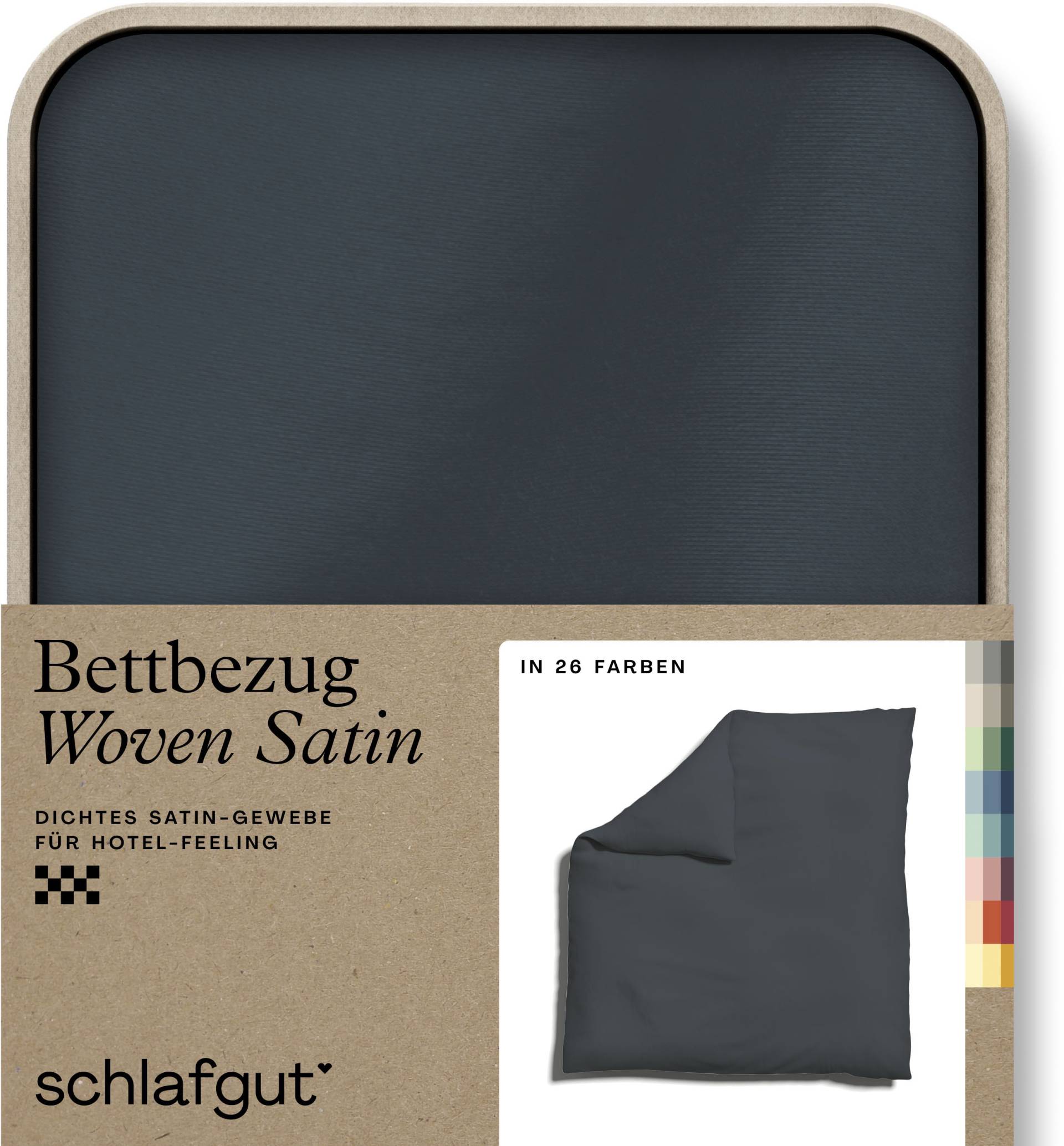 Schlafgut Bettbezug »Woven Satin«, (1 St.), besonders dicht gewebt, Mix & Match: passender Kissenbezug erhältlich von Schlafgut