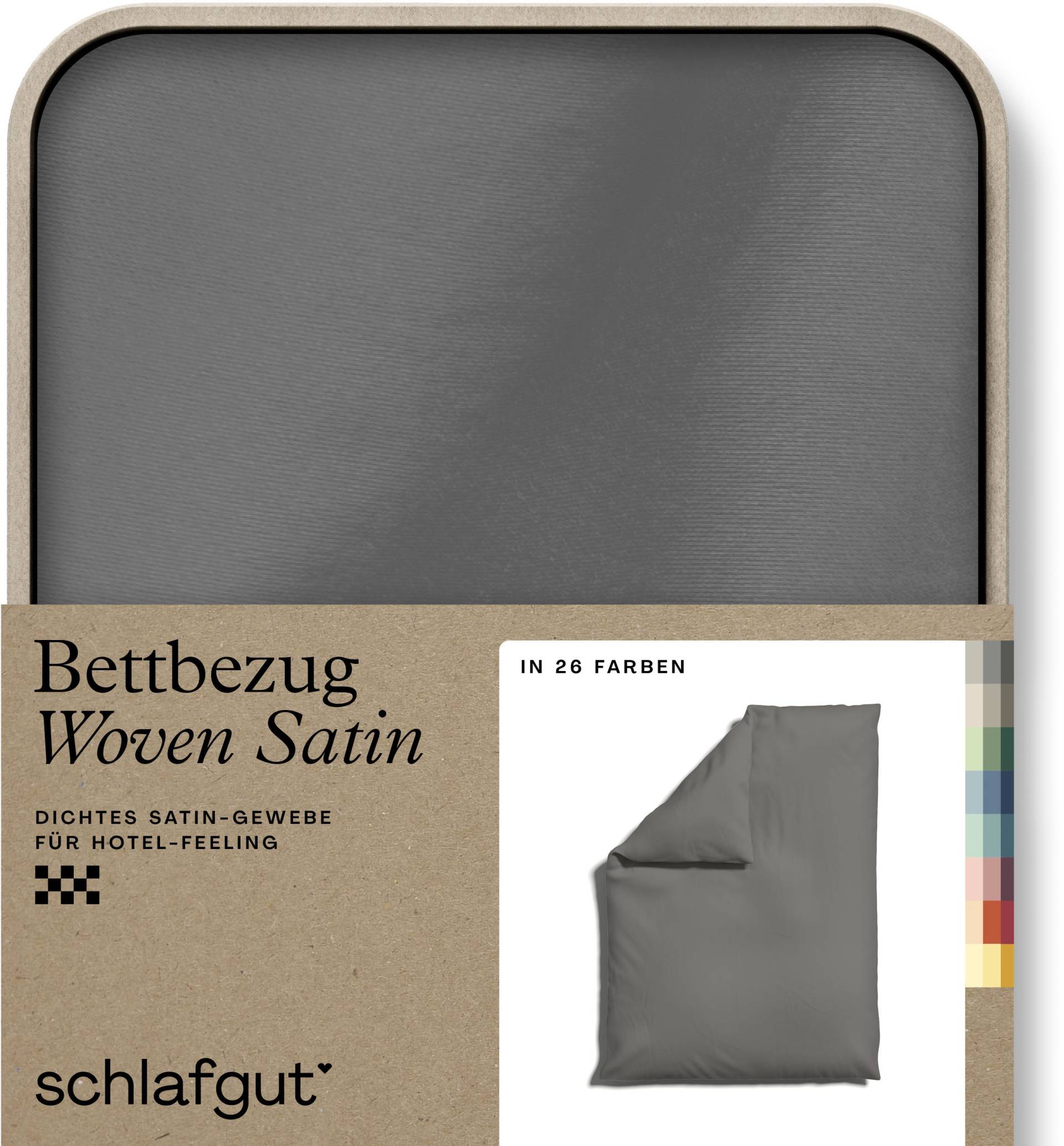 Schlafgut Bettbezug »Woven Satin«, (1 St.), besonders dicht gewebt, Mix & Match: passender Kissenbezug erhältlich von Schlafgut