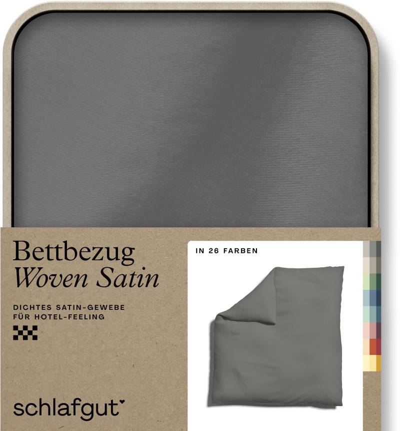 Schlafgut Bettbezug »Woven Satin«, (1 St.), besonders dicht gewebt, Mix & Match: passender Kissenbezug erhältlich von Schlafgut