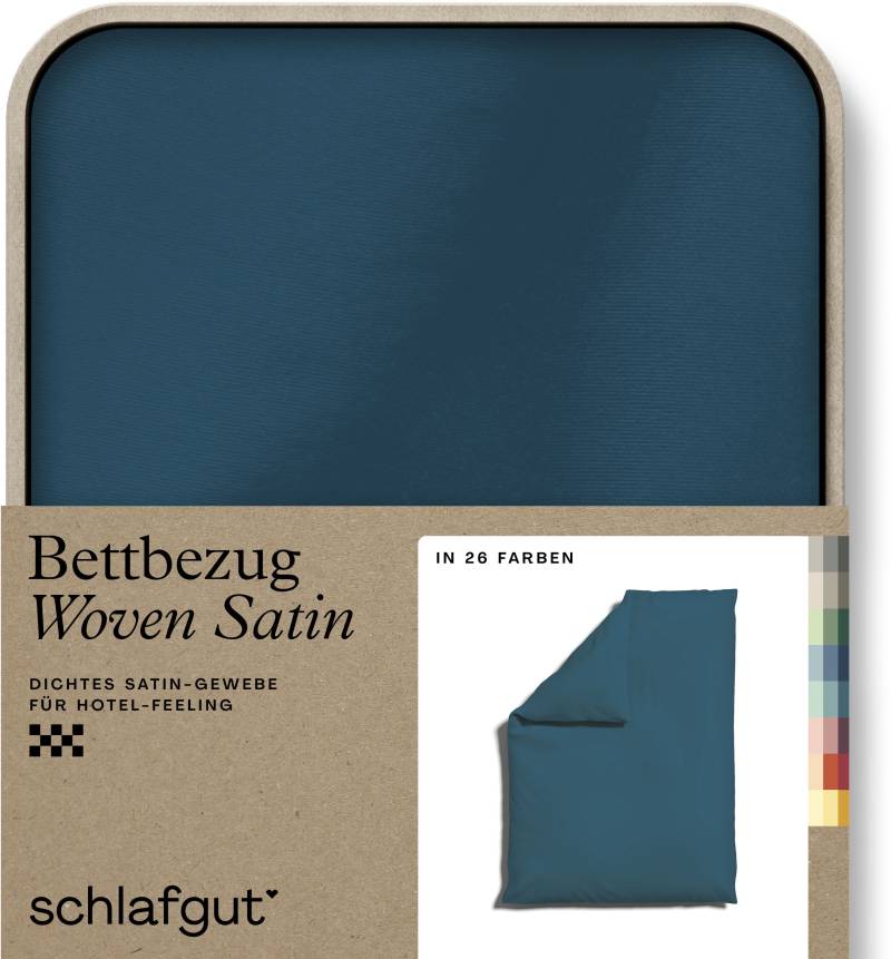 Schlafgut Bettbezug »Woven Satin«, (1 St.), besonders dicht gewebt, Mix & Match: passender Kissenbezug erhältlich von Schlafgut