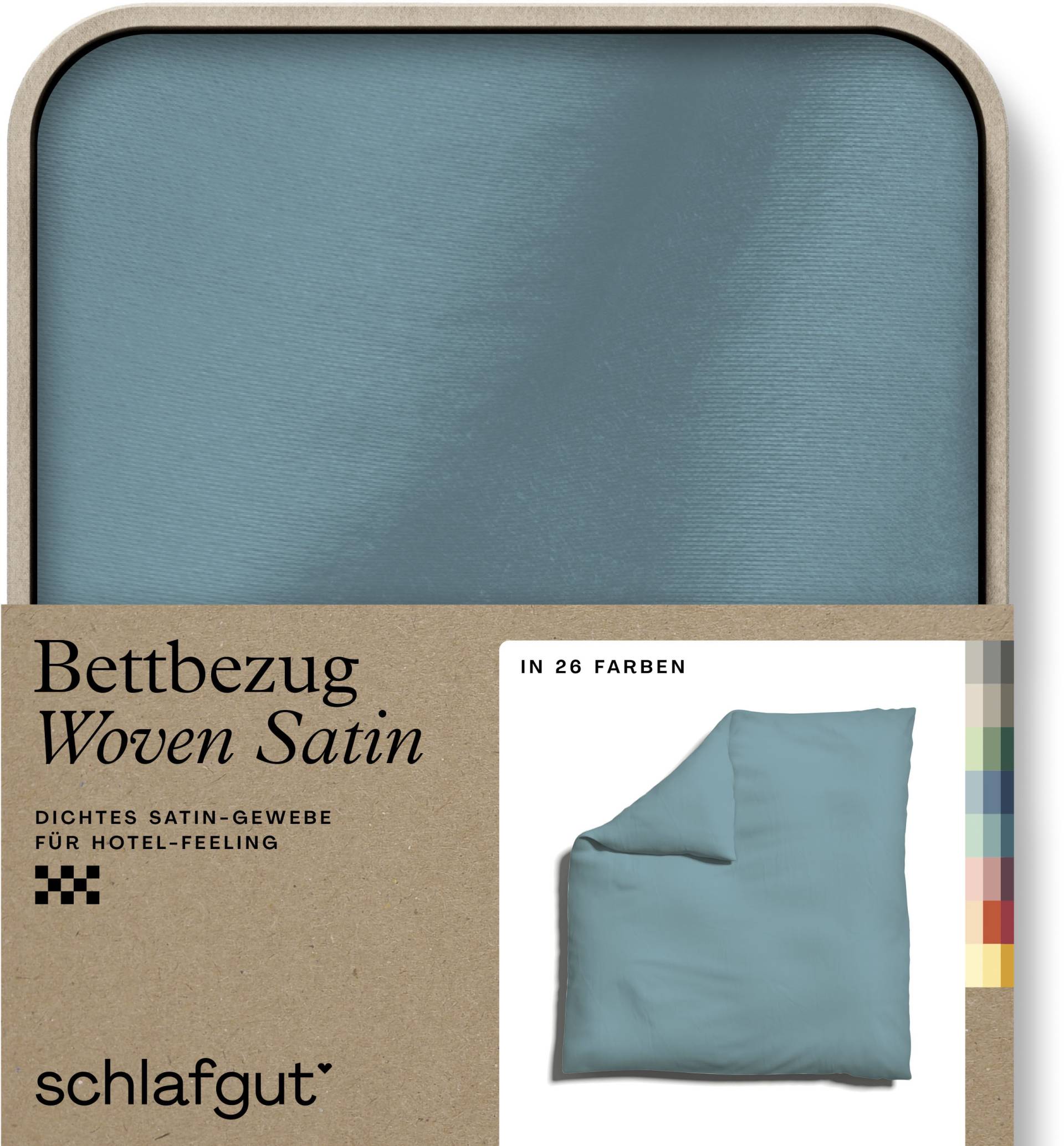 Schlafgut Bettbezug »Woven Satin«, (1 St.), besonders dicht gewebt, Mix & Match: passender Kissenbezug erhältlich von Schlafgut