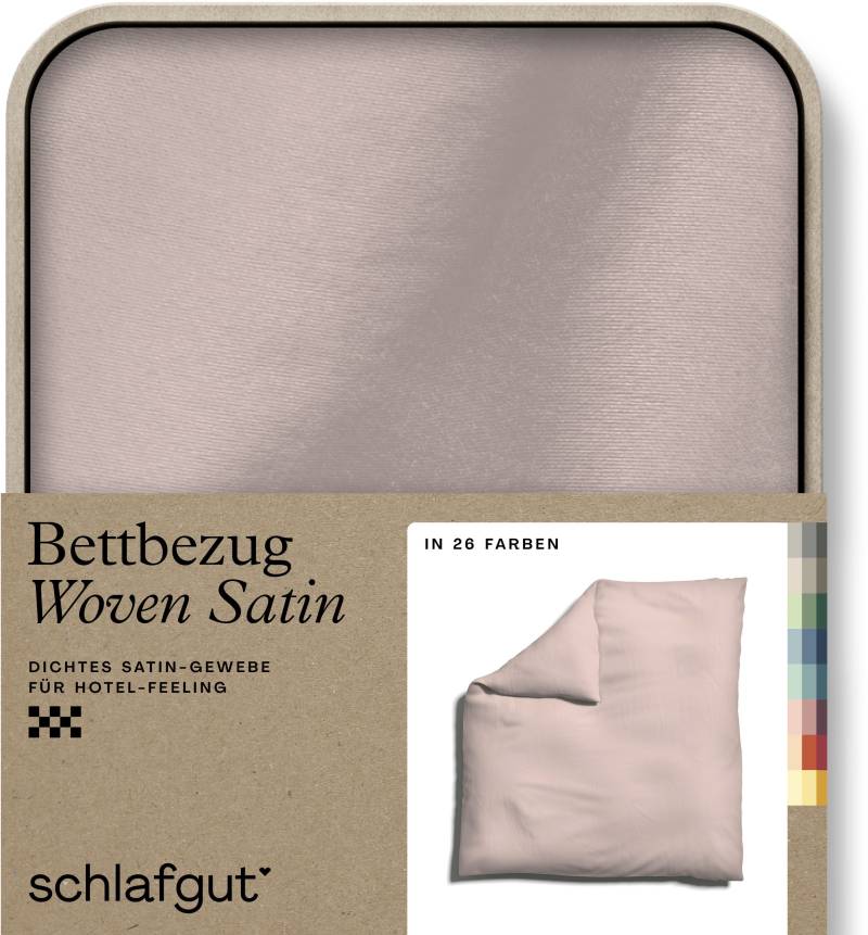 Schlafgut Bettbezug »Woven Satin«, (1 St.), besonders dicht gewebt, Mix & Match: passender Kissenbezug erhältlich von Schlafgut