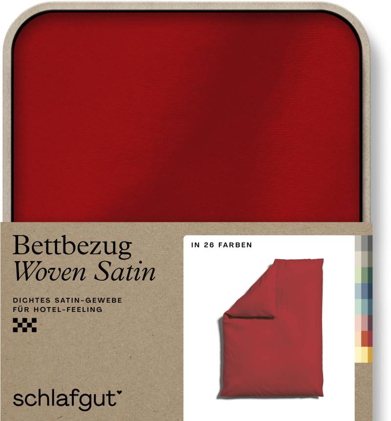 Schlafgut Bettbezug »Woven Satin«, (1 St.), besonders dicht gewebt, Mix & Match: passender Kissenbezug erhältlich von Schlafgut