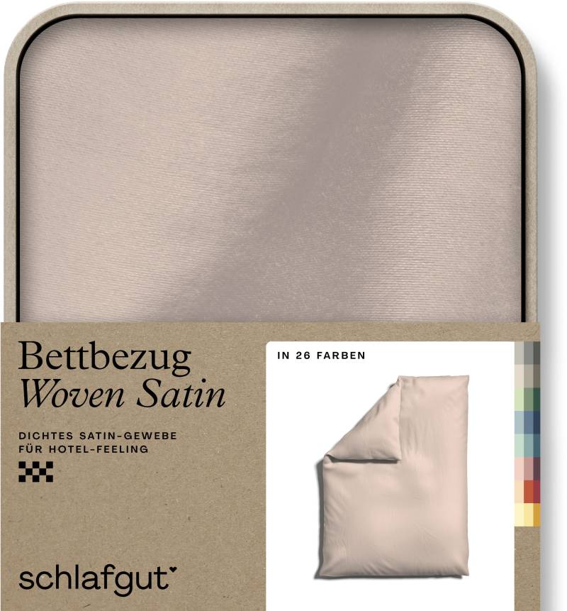 Schlafgut Bettbezug »Woven Satin«, (1 St.), besonders dicht gewebt, Mix & Match: passender Kissenbezug erhältlich von Schlafgut