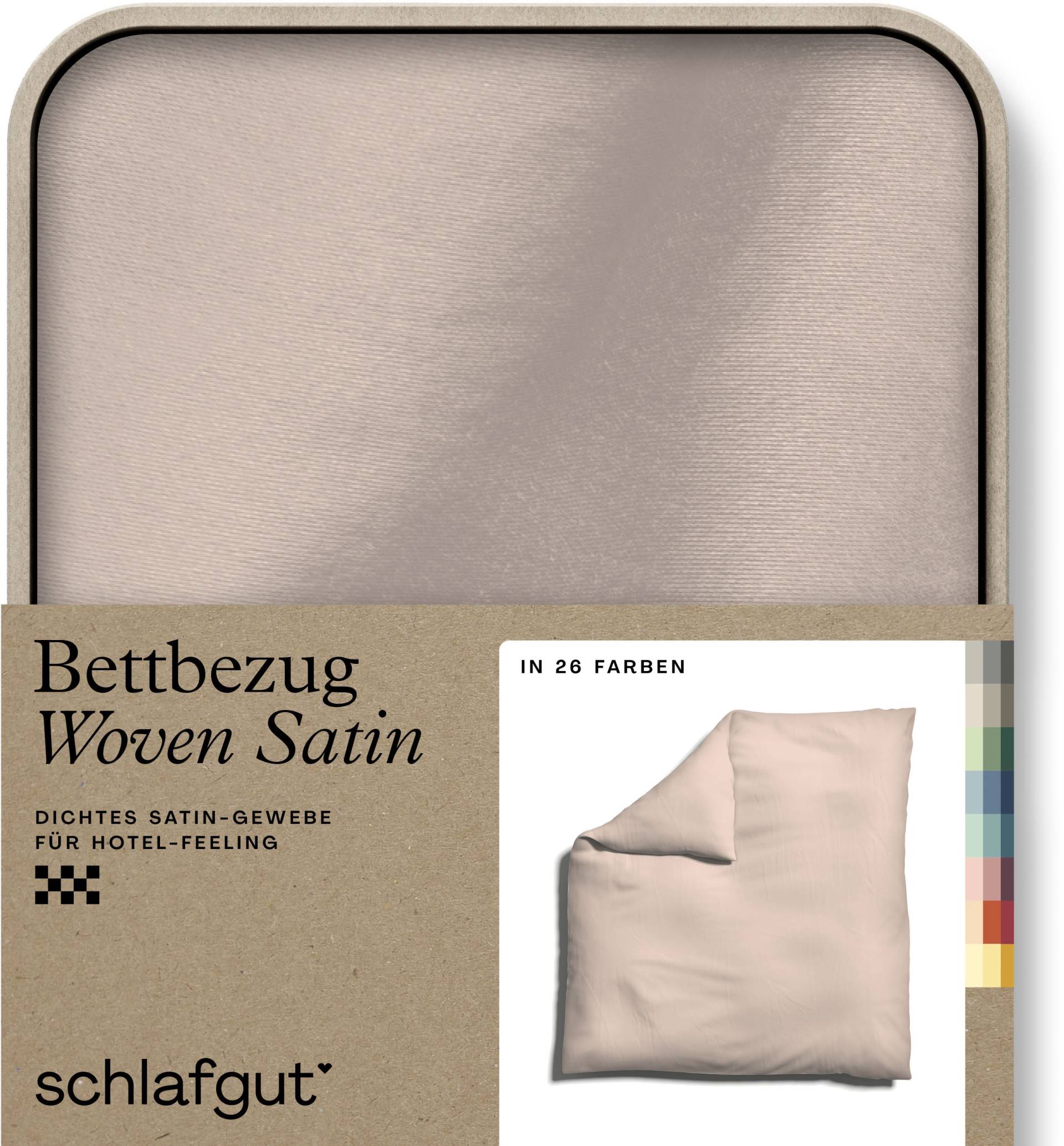 Schlafgut Bettbezug »Woven Satin«, (1 St.), besonders dicht gewebt, Mix & Match: passender Kissenbezug erhältlich von Schlafgut