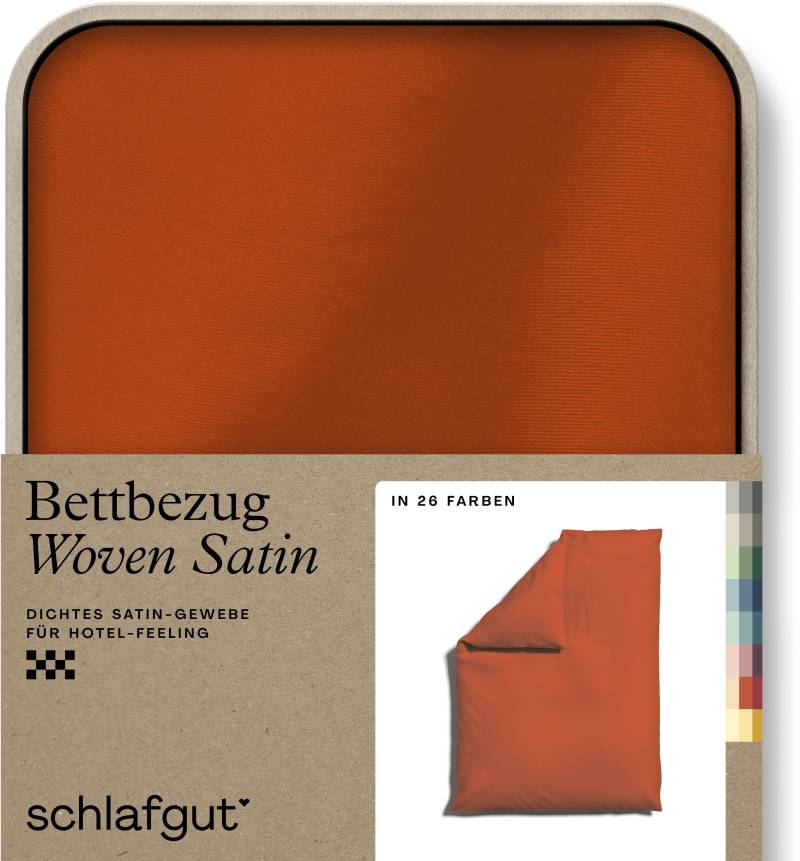 Schlafgut Bettbezug »Woven Satin«, (1 St.), besonders dicht gewebt, Mix & Match: passender Kissenbezug erhältlich von Schlafgut