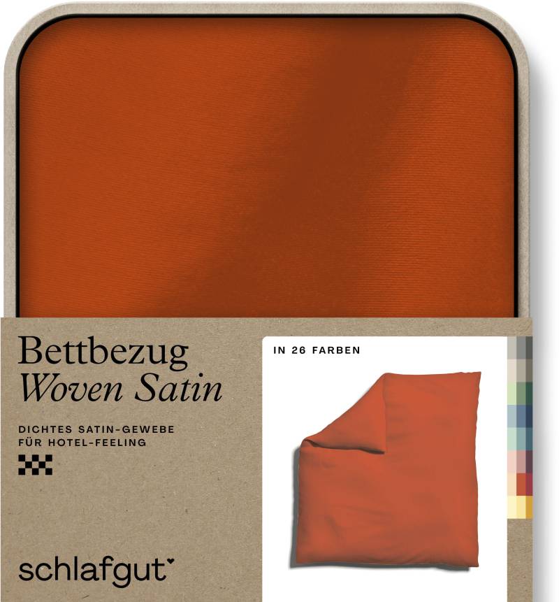 Schlafgut Bettbezug »Woven Satin«, (1 St.), besonders dicht gewebt, Mix & Match: passender Kissenbezug erhältlich von Schlafgut