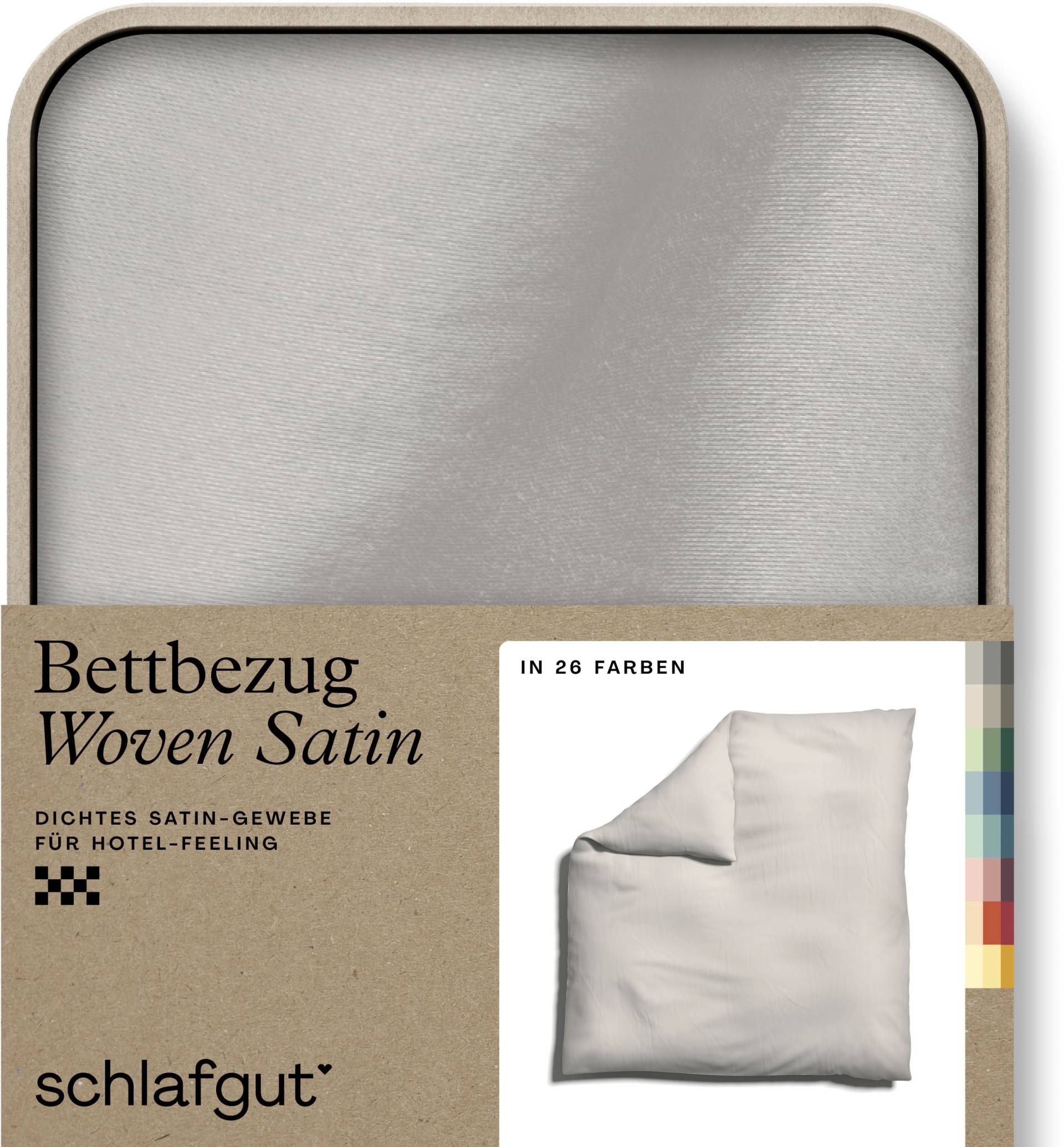 Schlafgut Bettbezug »Woven Satin«, (1 St.), besonders dicht gewebt, Mix & Match: passender Kissenbezug erhältlich von Schlafgut