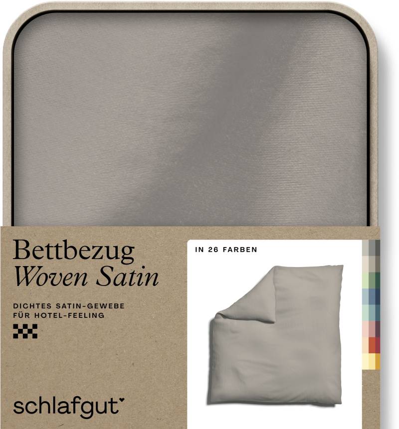 Schlafgut Bettbezug »Woven Satin«, (1 St.), besonders dicht gewebt, Mix & Match: passender Kissenbezug erhältlich von Schlafgut