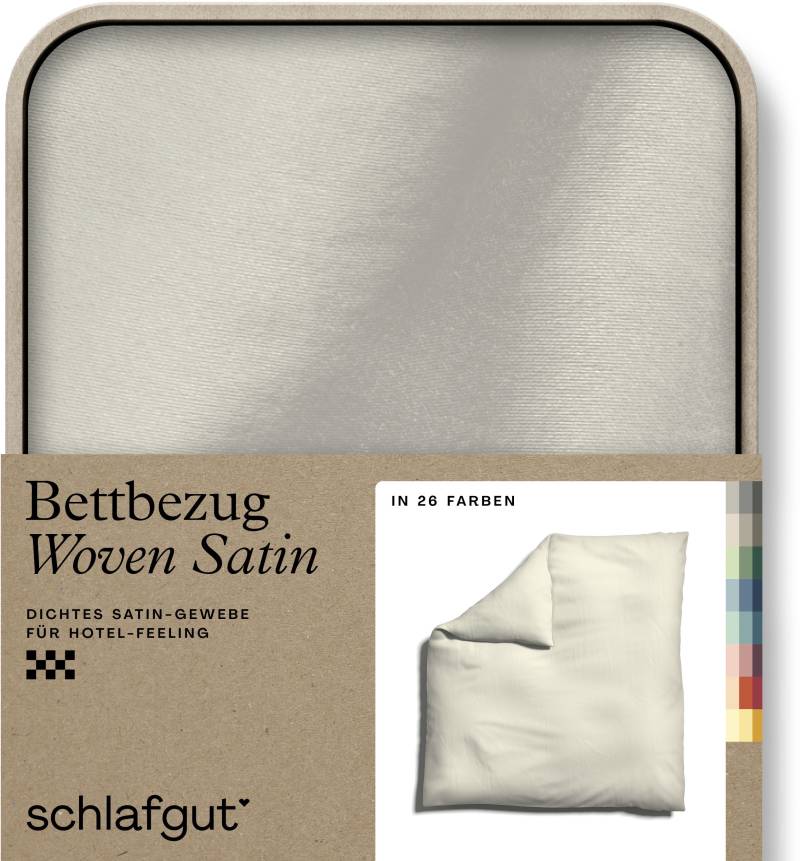 Schlafgut Bettbezug »Woven Satin«, (1 St.), besonders dicht gewebt, Mix & Match: passender Kissenbezug erhältlich von Schlafgut