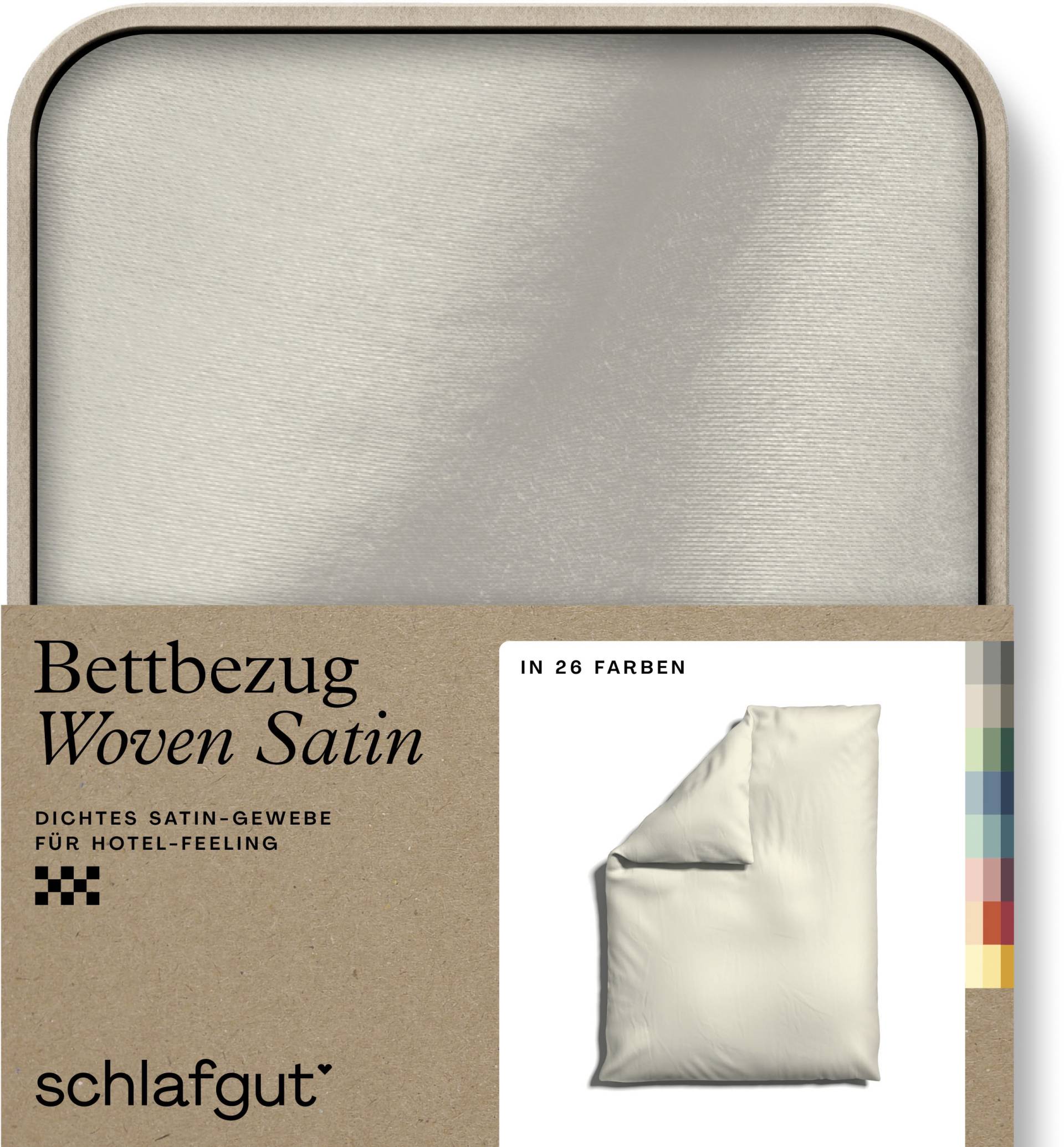 Schlafgut Bettbezug »Woven Satin«, (1 St.), besonders dicht gewebt, Mix & Match: passender Kissenbezug erhältlich von Schlafgut