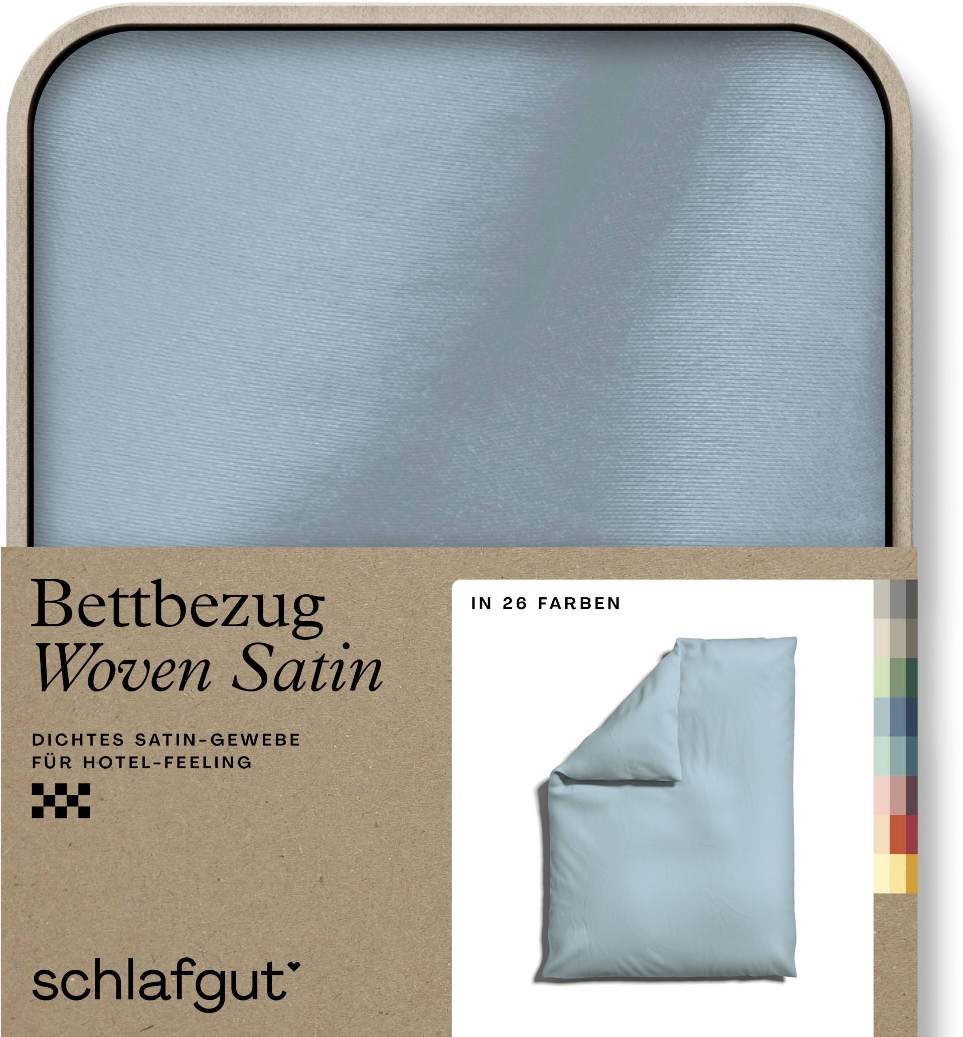 Schlafgut Bettbezug »Woven Satin«, (1 St.), besonders dicht gewebt, Mix & Match: passender Kissenbezug erhältlich von Schlafgut