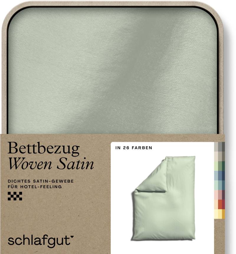 Schlafgut Bettbezug »Woven Satin«, (1 St.), besonders dicht gewebt, Mix & Match: passender Kissenbezug erhältlich von Schlafgut