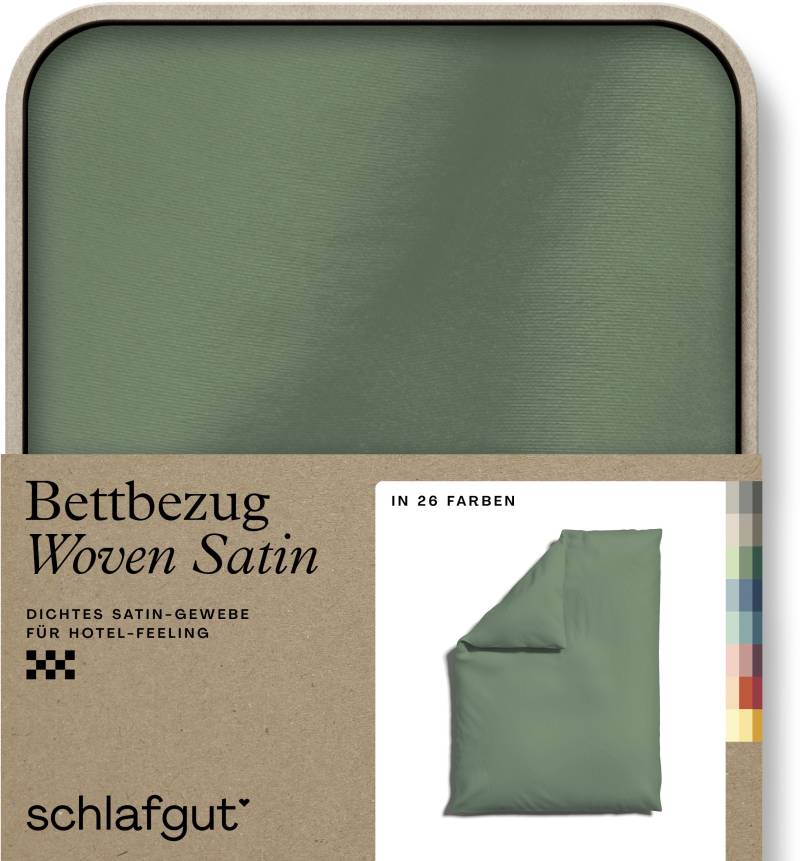 Schlafgut Bettbezug »Woven Satin«, (1 St.), besonders dicht gewebt, Mix & Match: passender Kissenbezug erhältlich von Schlafgut