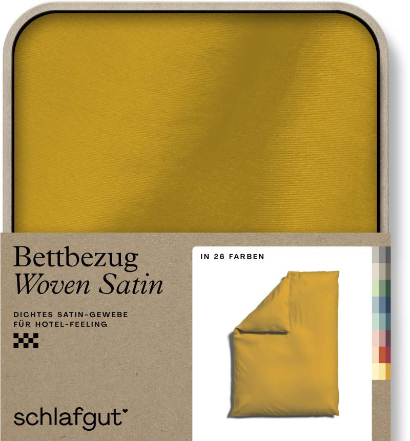 Schlafgut Bettbezug »Woven Satin«, (1 St.), besonders dicht gewebt, Mix & Match: passender Kissenbezug erhältlich von Schlafgut